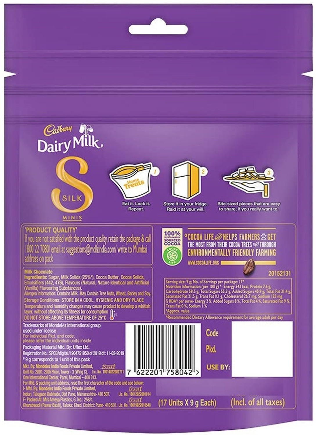Image of Cadbury Silk Chocolate Home Treats Bar Gift Pack