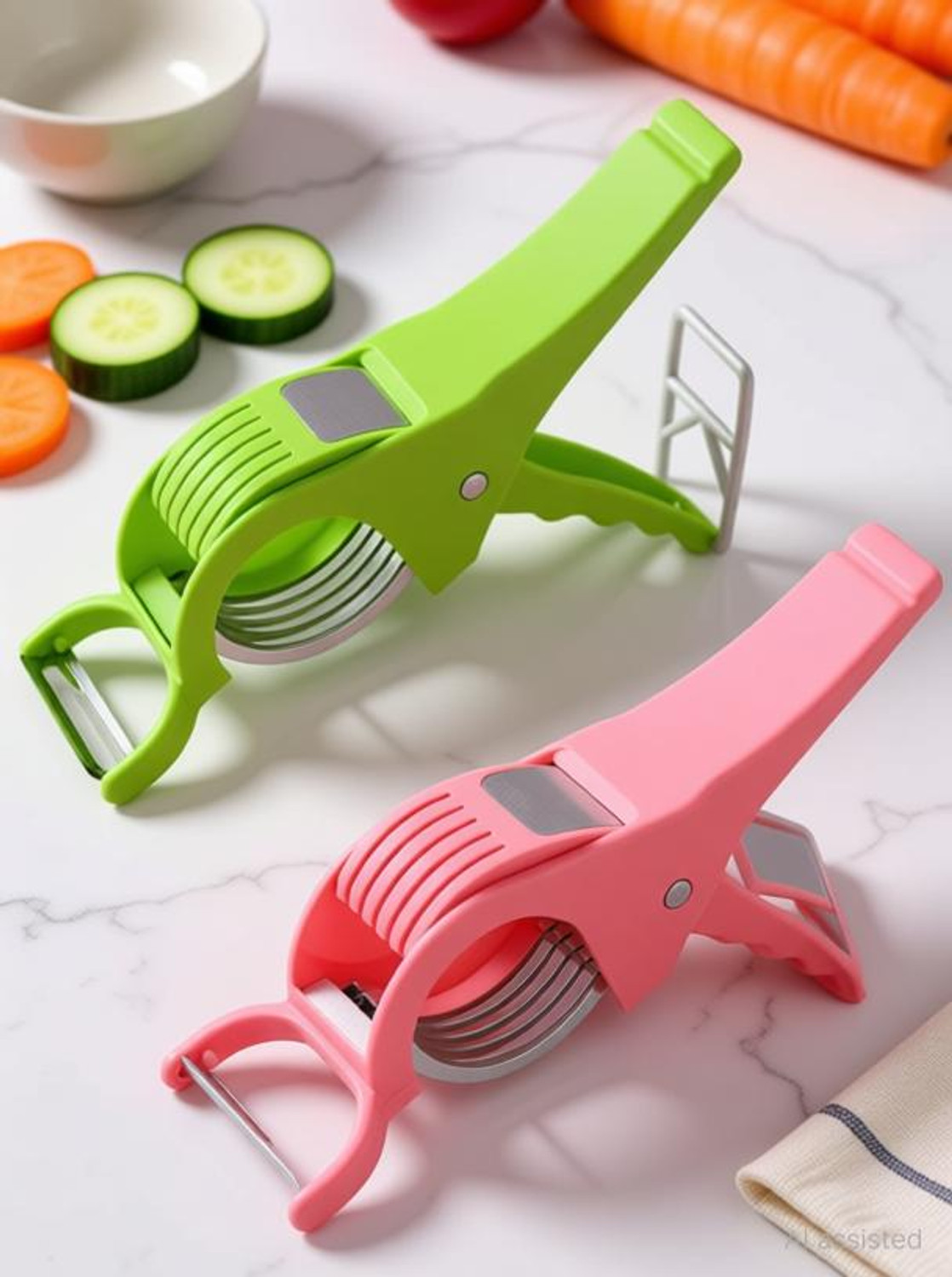 Image of winger by NA 2 in 1 Vegetable & Fruit Multi Cutter and fruit and vegetable cutter Vegetable & Fruit Chopper