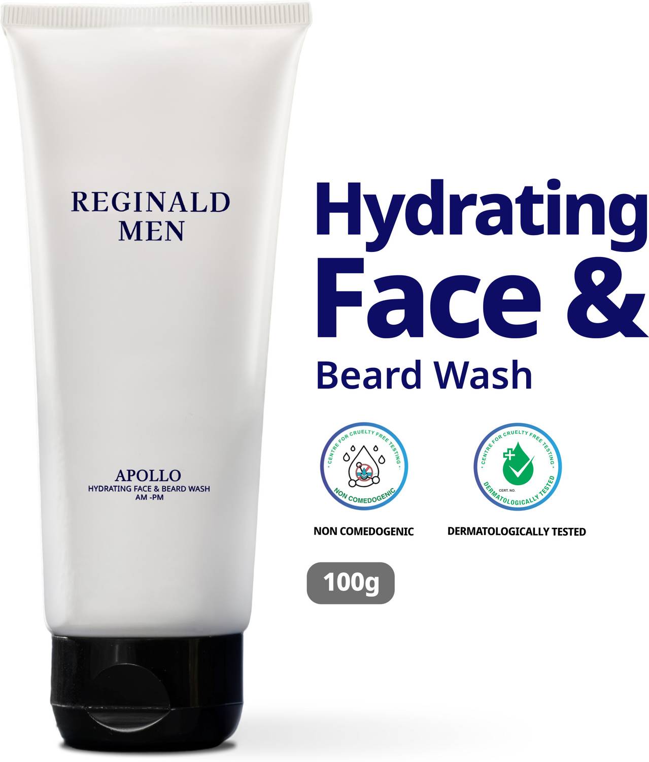 Reginald Men Hydrating Face & Beard Wash 100g
