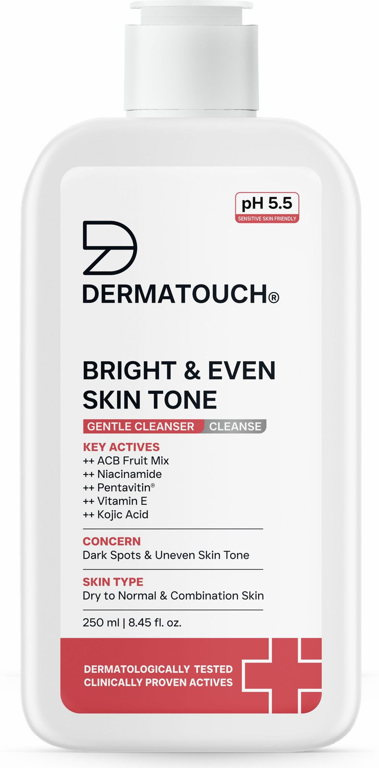 Image of Dermatouch Bright & Even Skin Tone Gentle Cleanser | Helps Reduce Dark Spots & Uneven Tone | pH 5.5 Daily | Face Wash
