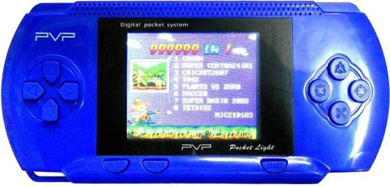 AOKO LATEST PVP KIDS VIDEO GAME with SUPER MARIO, CONTRA and MANY MORE (Blue) Limited Edition