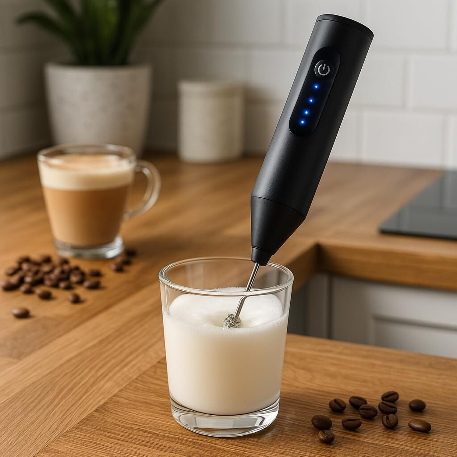 Image of Hokiit 50 W Hand Blender , Electric Frother with 3 Mixing Modes for Coffee Hand Blender