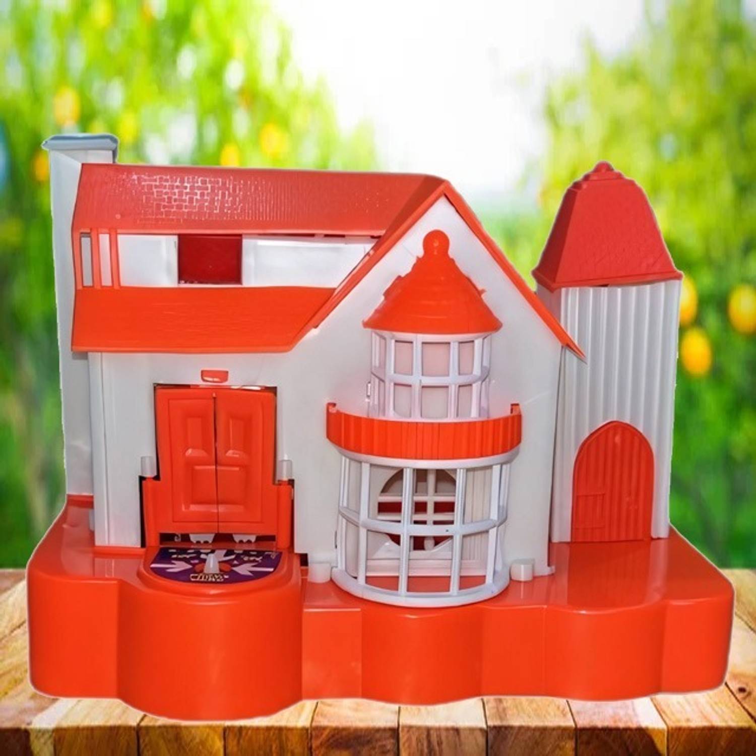 Anika's Creation Riyu Creation Large Size Megha Puppy House Bank Orange Coin Bank