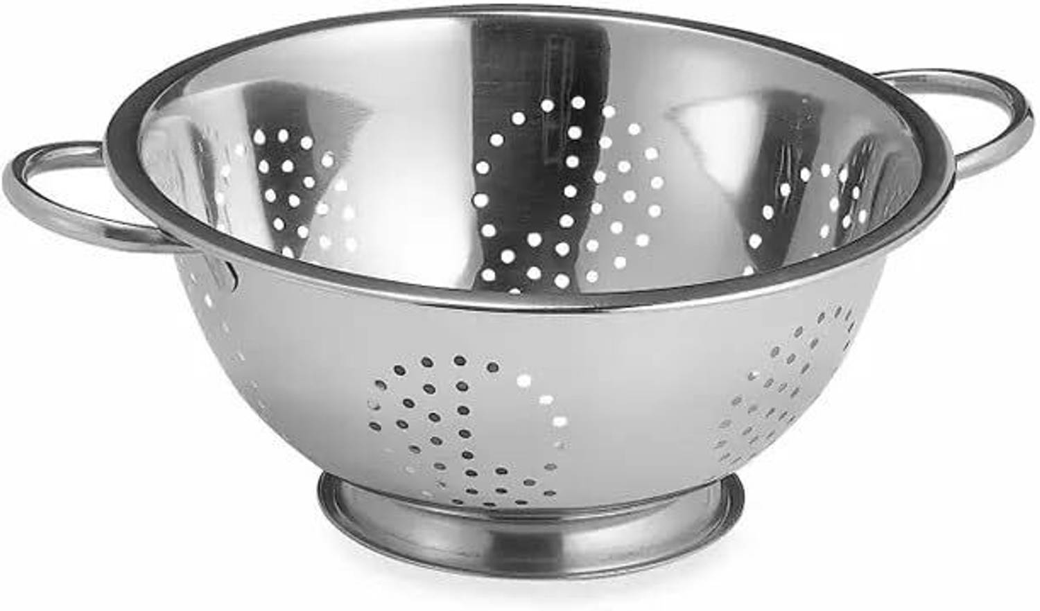 Babita Kitchan Design Stainless Steel Rust Proof Mirror Finish 24 cm Medium Size Colander Multipurpose Colander