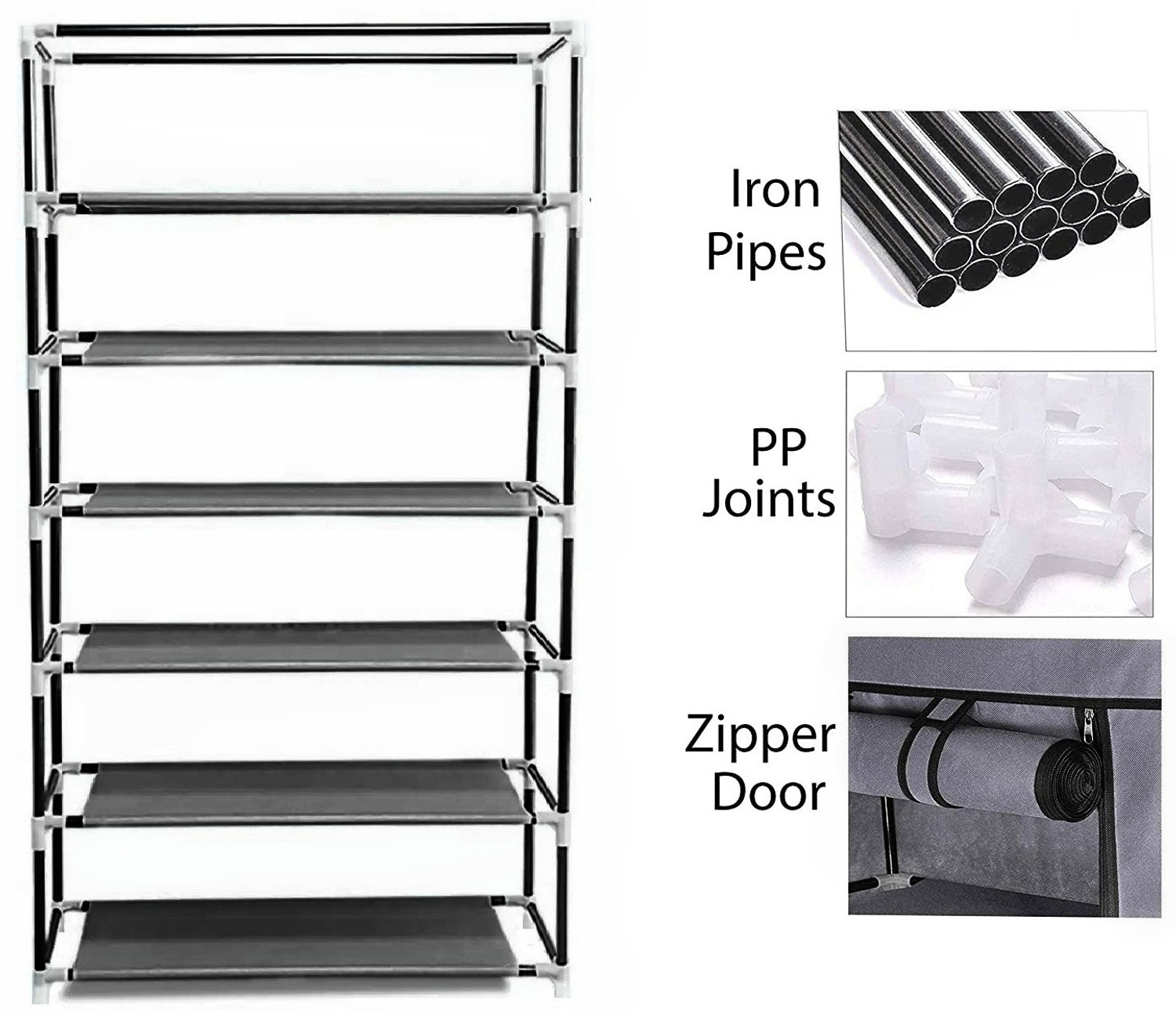 Image of colcum 6L SOLID Carbon Steel Collapsible Wardrobe