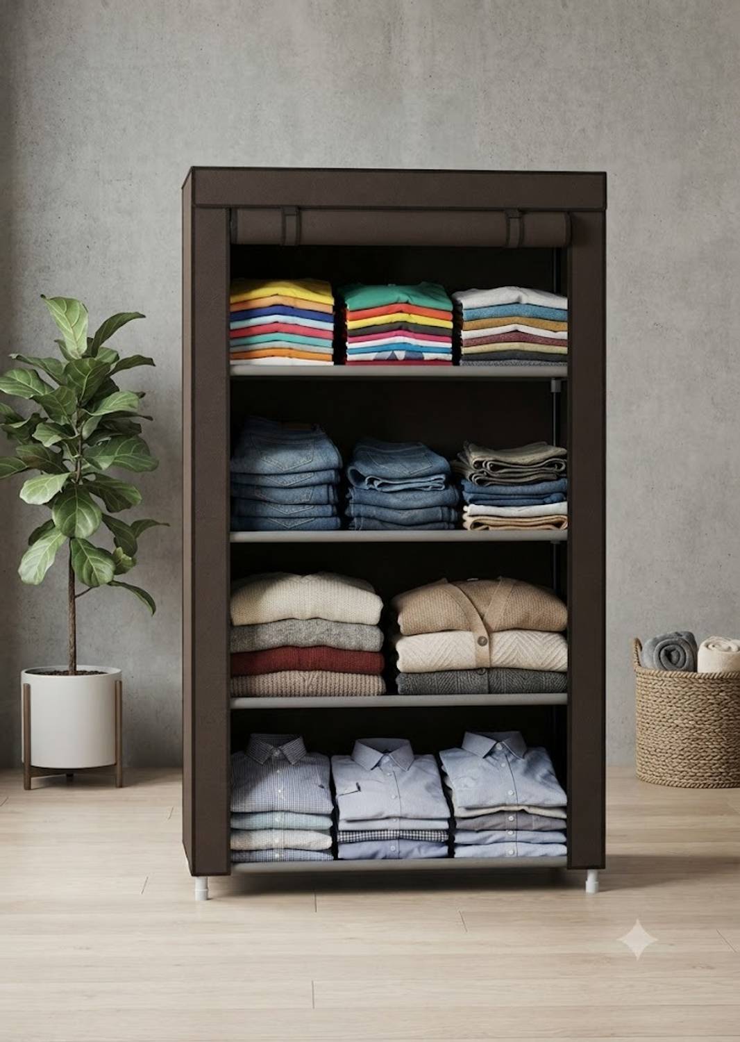 Attache Carbon Steel Collapsible Wardrobe - Image 1