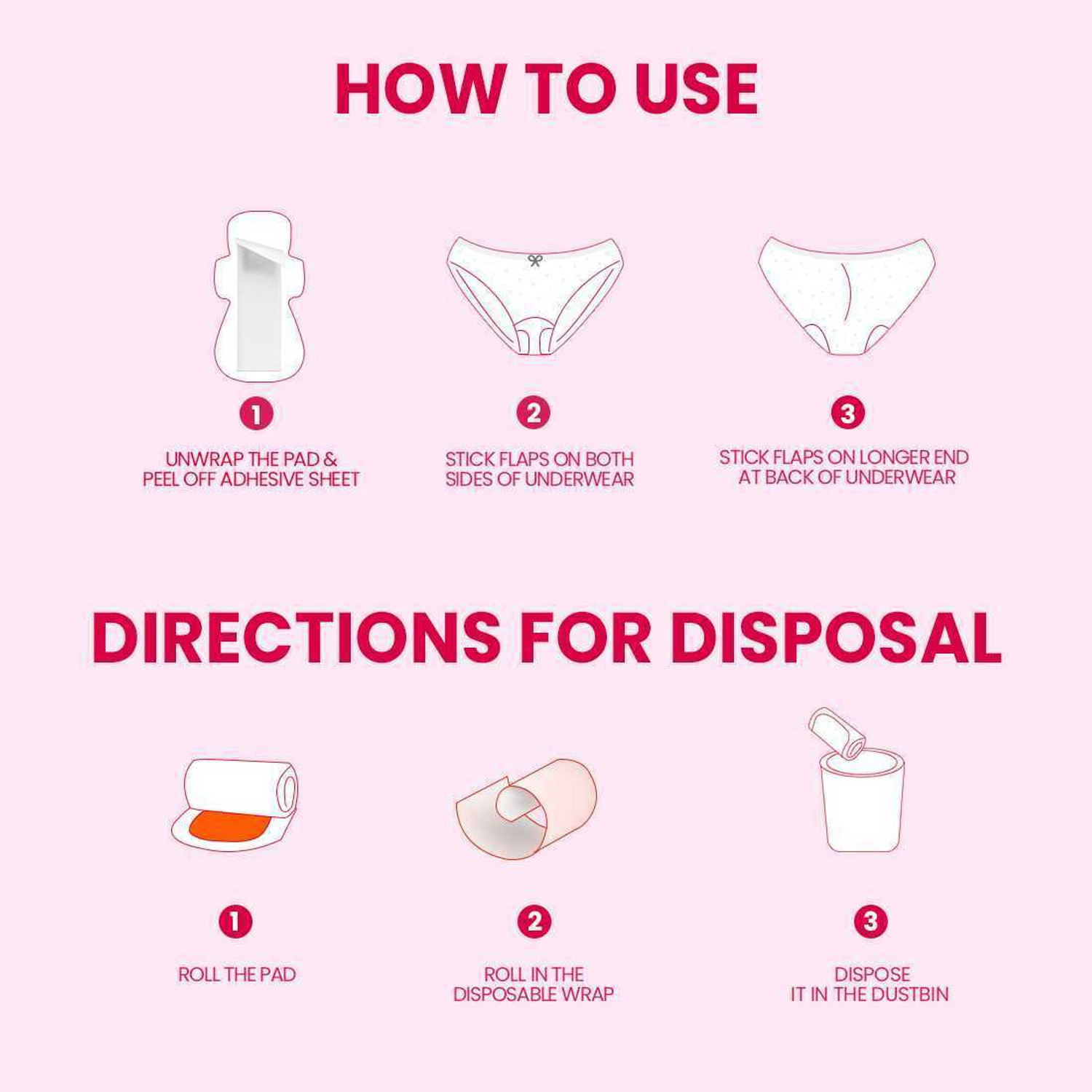 Image of everteen Period Care 40 XXL Soft Sanitary Pads and 40 XL Soft Sanitary Pads Sanitary Pad
