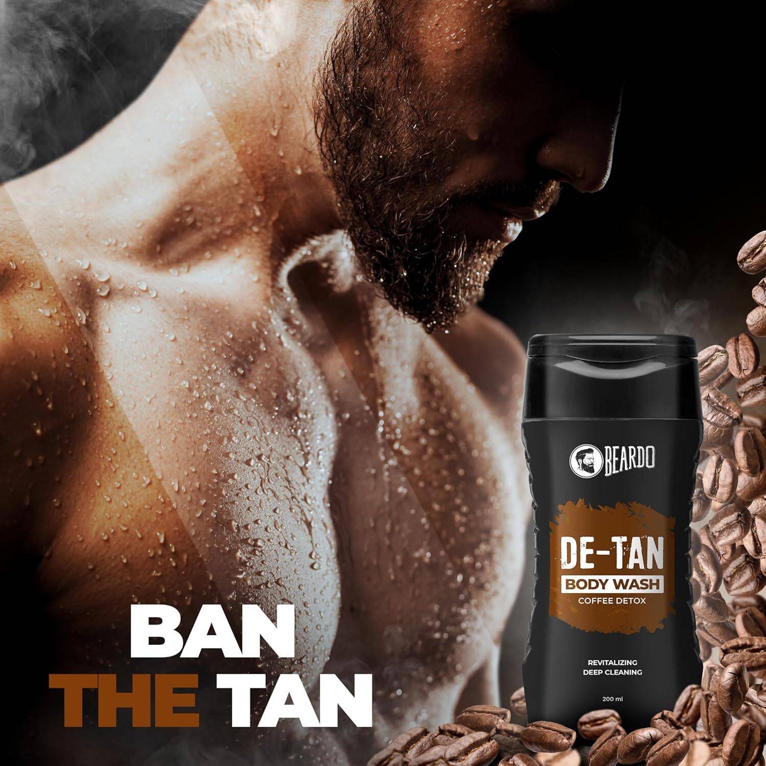 BEARDO Coffee & Aloe De-Tan Body Wash 200 ml - Image 2
