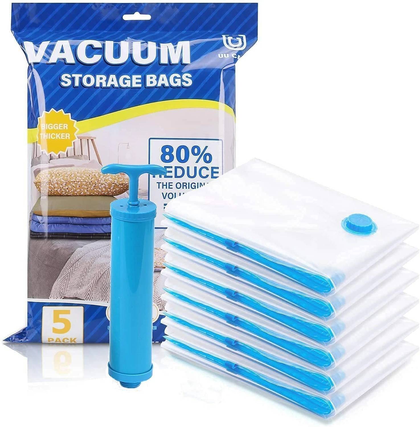 Save’n’go Zx Vacuum Bags Clothes Space Saver Travel Reusable Vacuum Bags