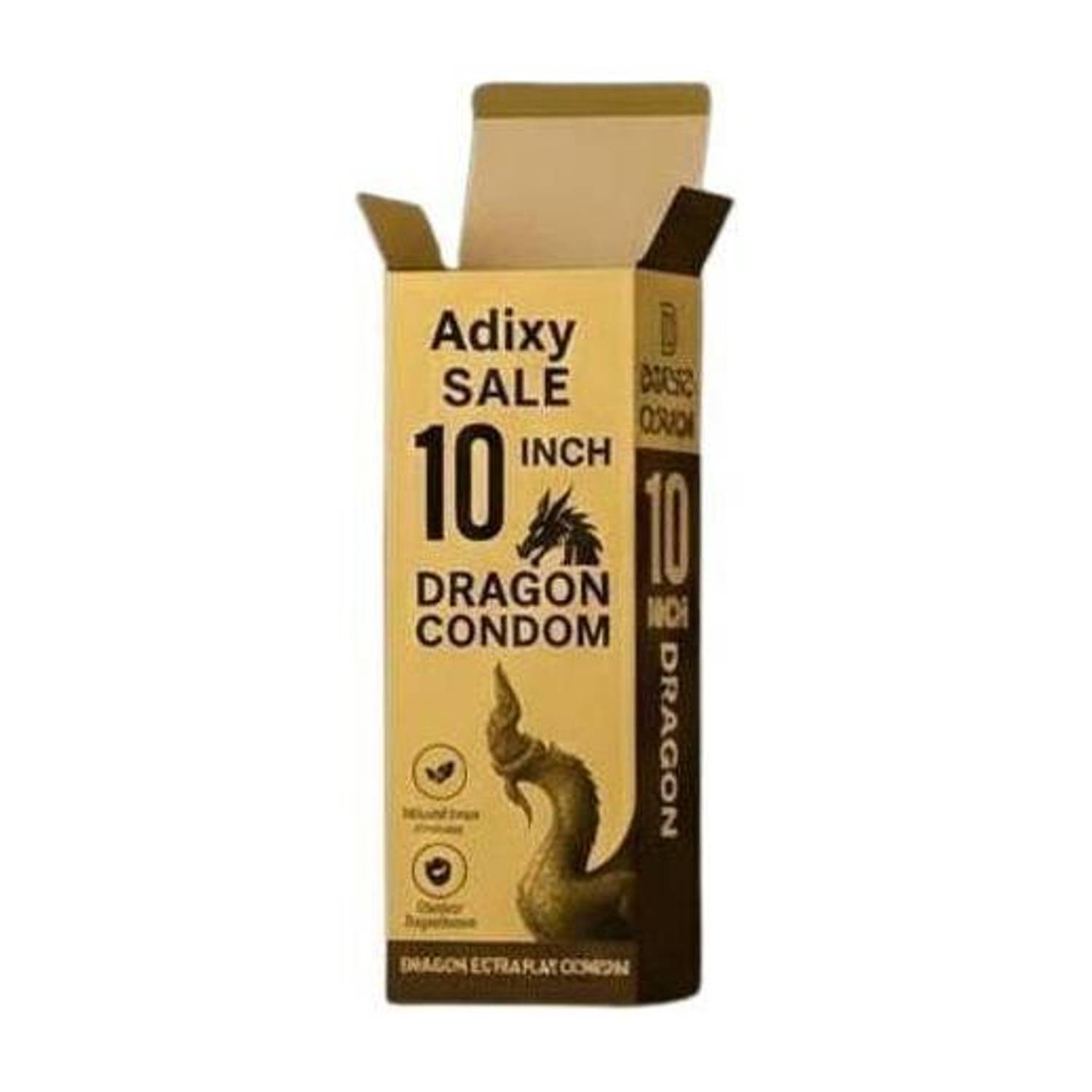 Adixy Dragon Extra Play 10 Inch | Smooth Fit | Enhanced Experience Condom