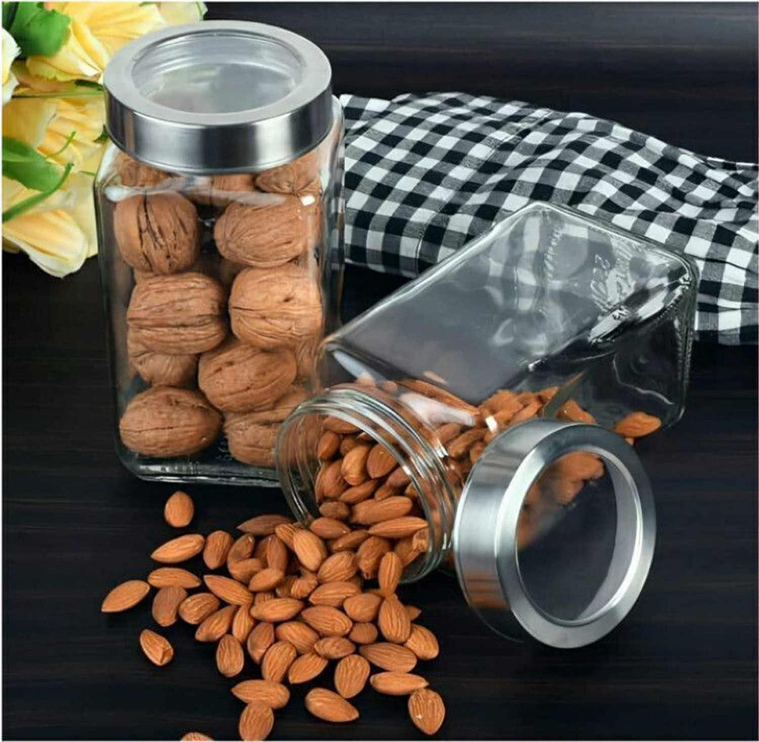 Image of Optiq Glass Grocery Container - 1000 ml