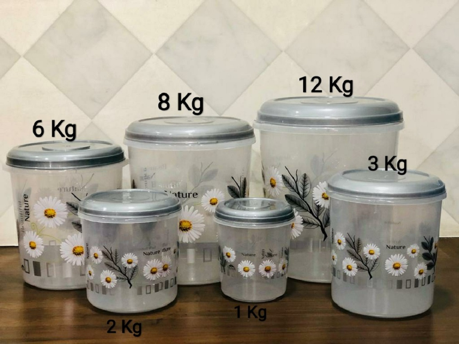 Image of Racoon Plastic Grocery Container - 1 kg, 2 kg, 3 kg, 6 kg, 8 kg, 12 kg