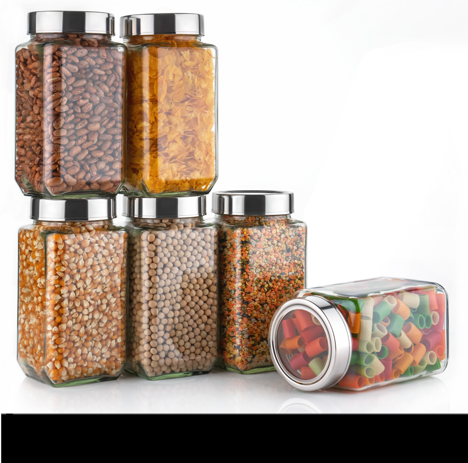 Image of Troxer Glass Grocery Container - 1000 ml