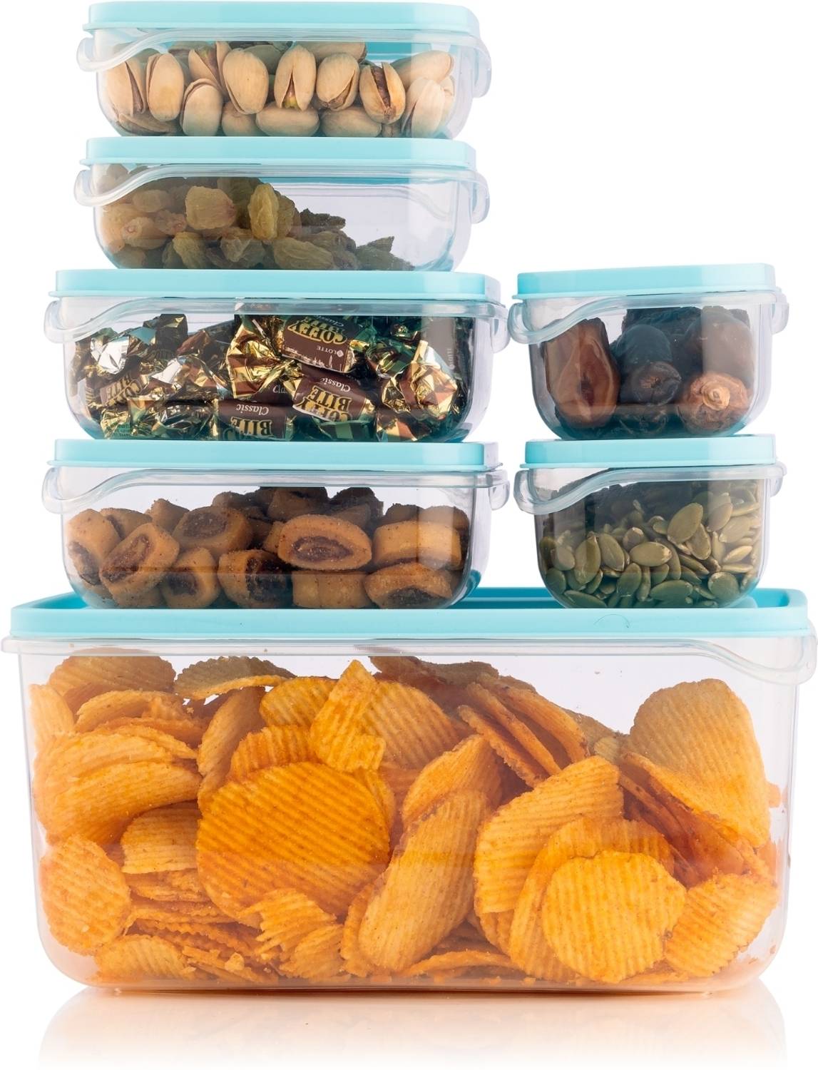 Antic Plastic Grocery Container  - 3000 ml, 600 ml, 400 ml, 350 ml