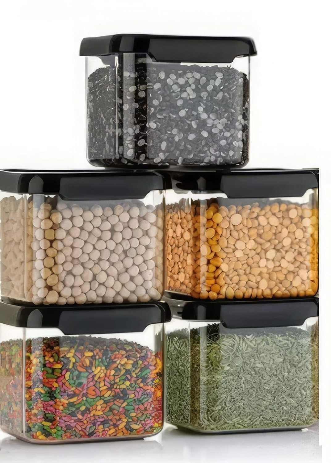 Image of Homemet Plastic Grocery Container - 550 ml