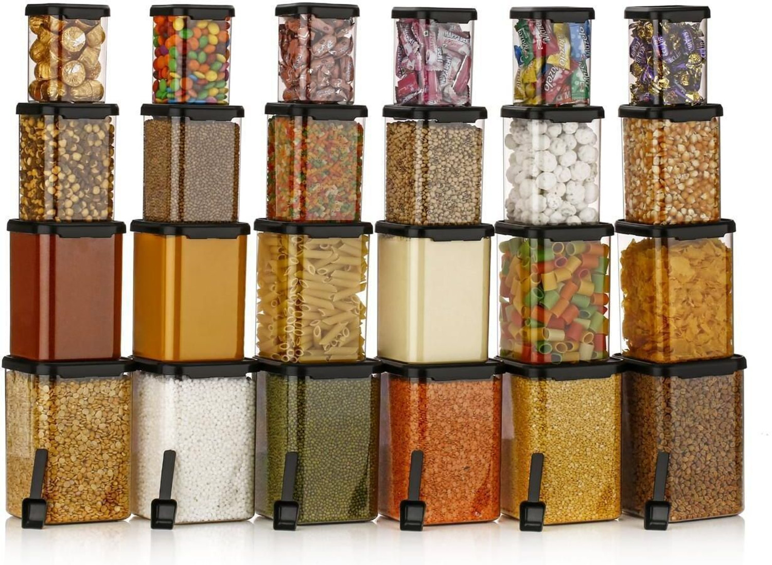 Image of ORSALE Plastic Utility Container - 1400 ml, 900 ml, 600 ml, 300 ml, 250 ml