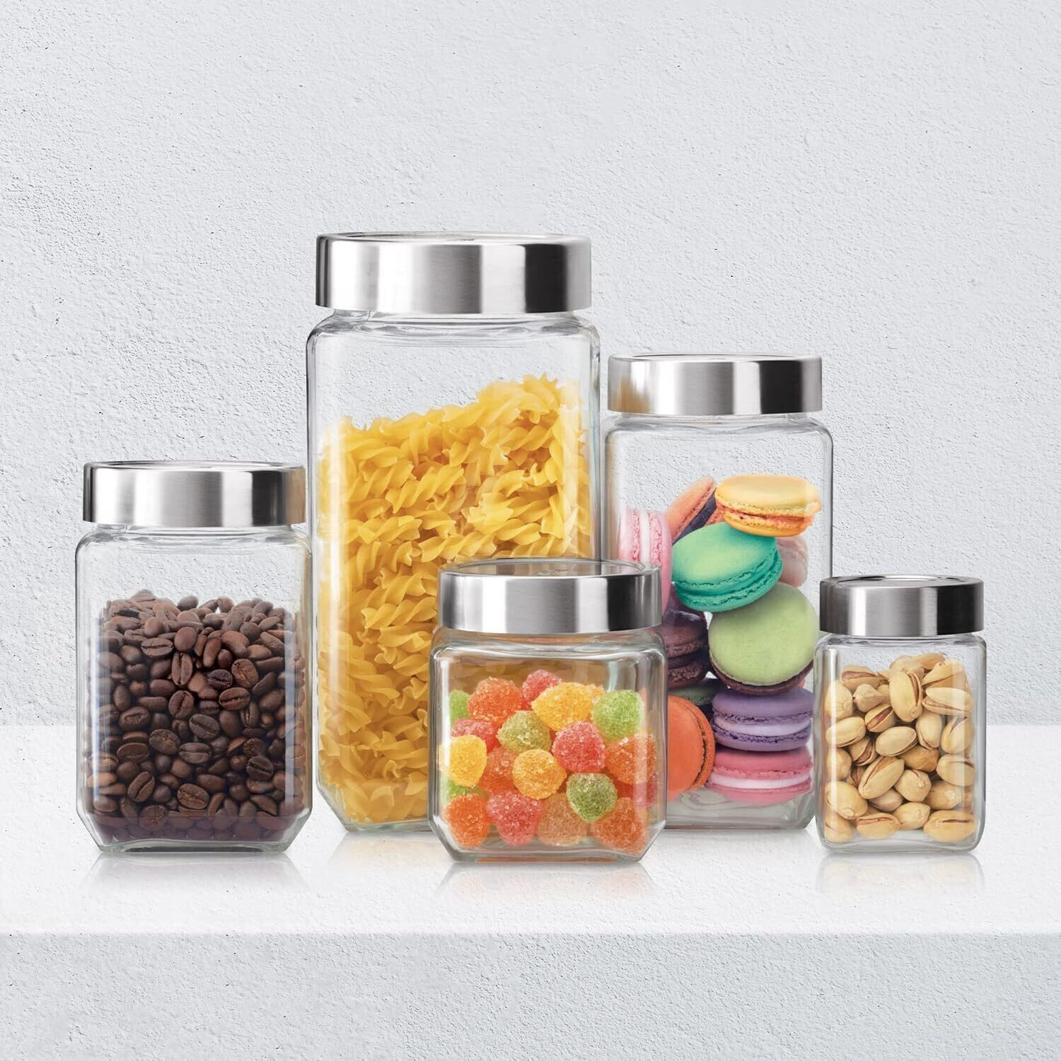 Image of Optiq Glass Grocery Container - 1000 ml