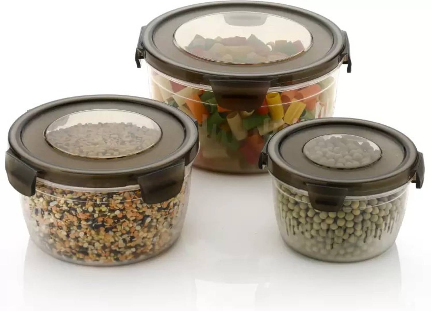 Ashirvad Plastic Grocery Container  - 1800 ml, 1200 ml, 600 ml