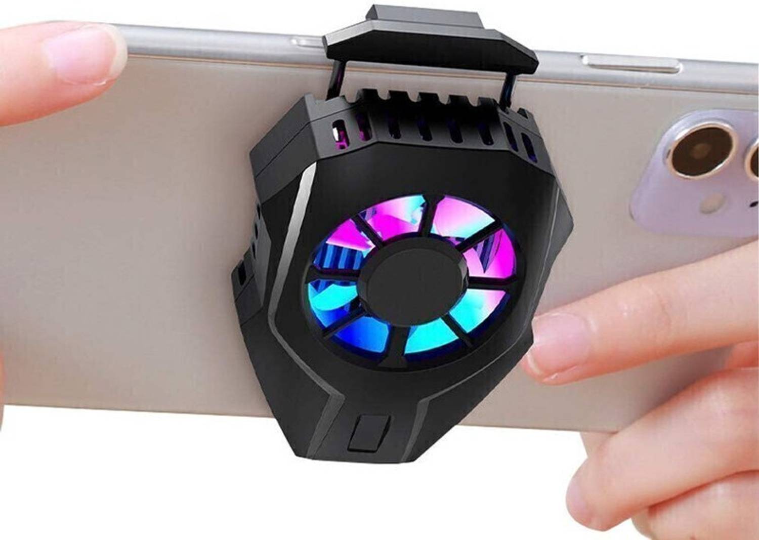 Cubonic Semiconductor Refrigeration Phone Cooling Fan for Android OS Game Radiator Fan. 1 Fan Ergonomic Cooling Pad with Adjustable Height
