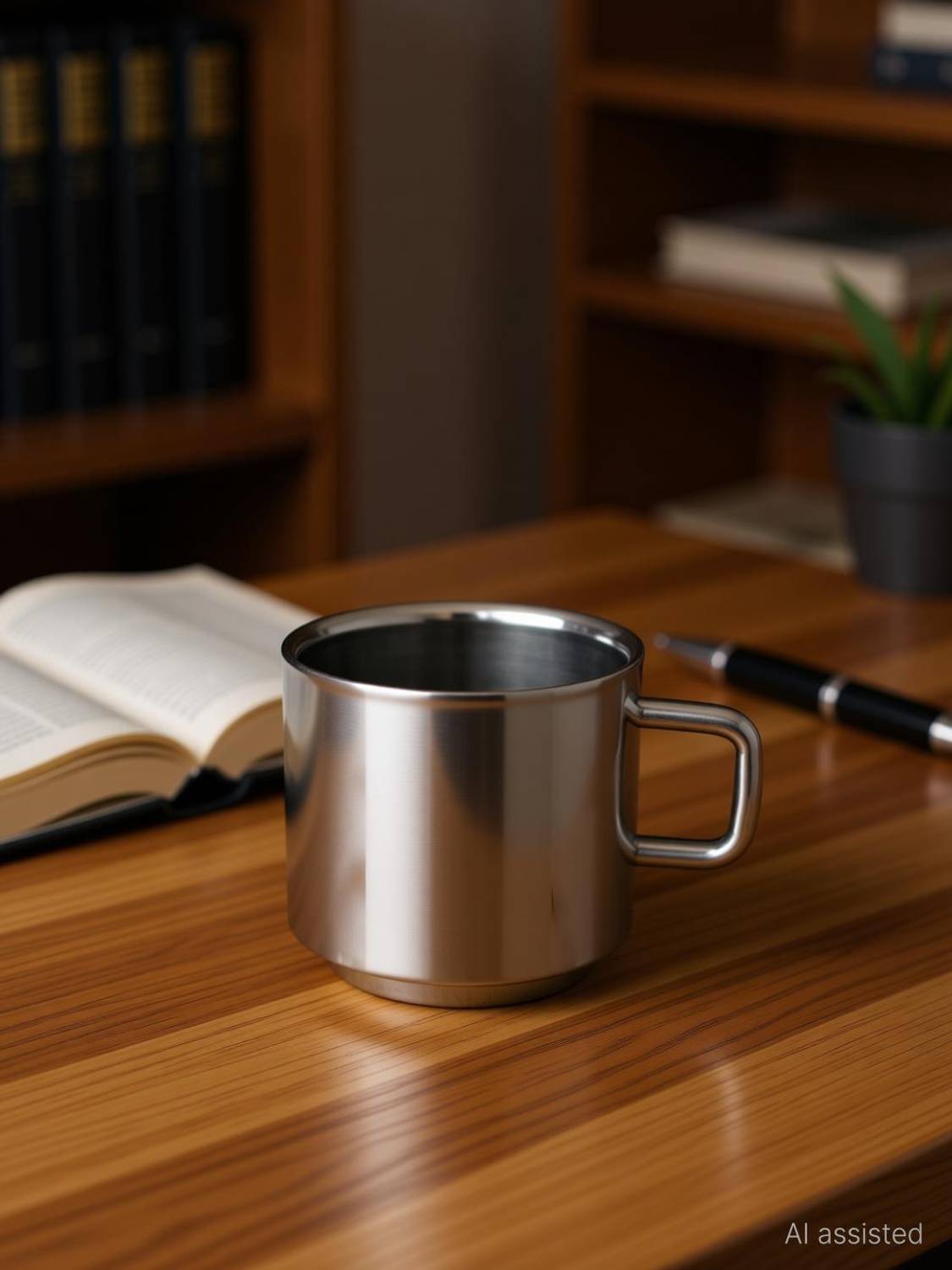 Apeiron Pack of 6 Stainless Steel Double Wall Stainless Steel Tea & Coffee Cups