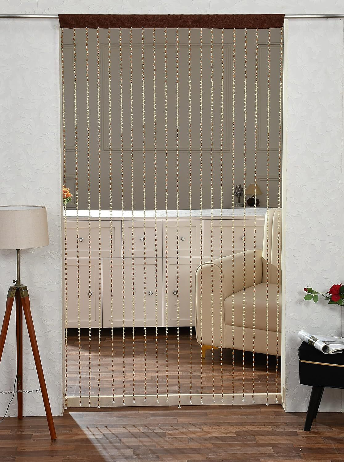 Image of Radhey Radhey Decor 213 cm (7 ft) Door PVC Transparent Curtain Single Curtain