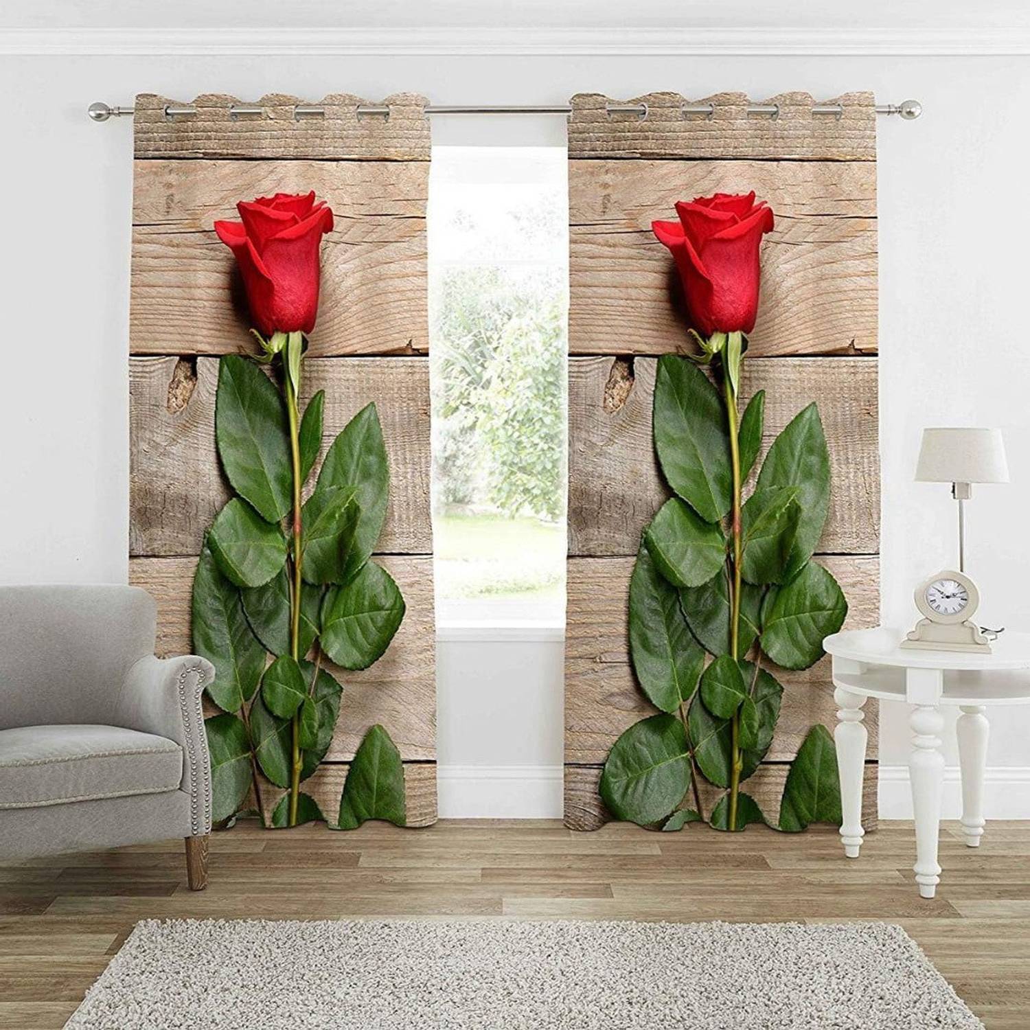 ARTSY HOME 214 cm (7 ft) Door Polyester Room Darkening Curtain (Pack Of 2)