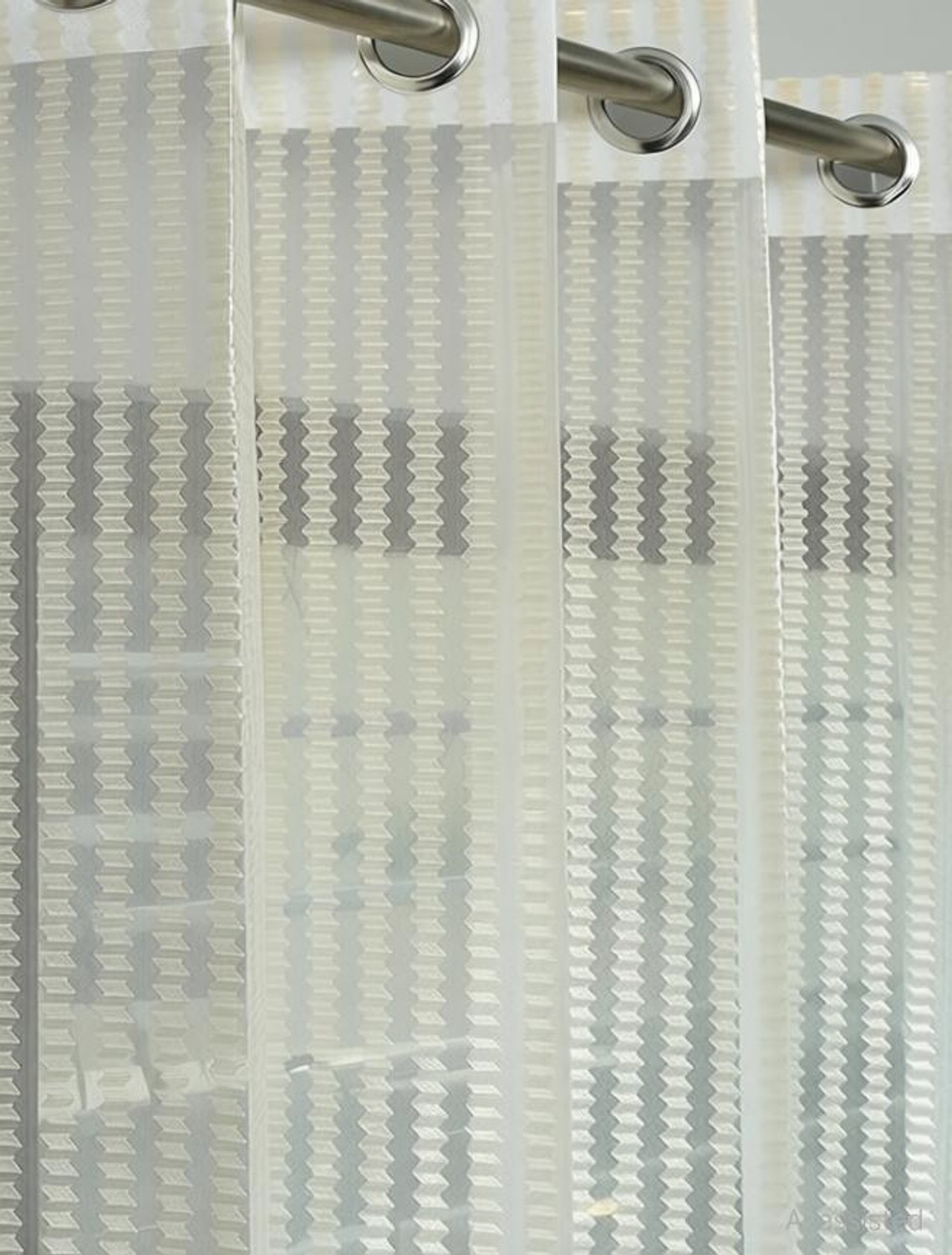 Image of otion 152 cm (5 ft) Window Net Transparent Curtain Single Curtain