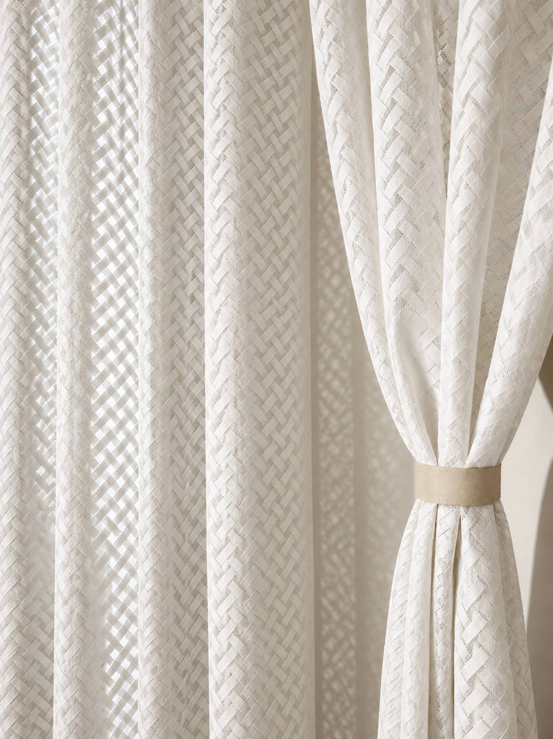 BANAVY 214 cm (7 ft) Door Net Semi Transparent Curtain (Pack Of 2)