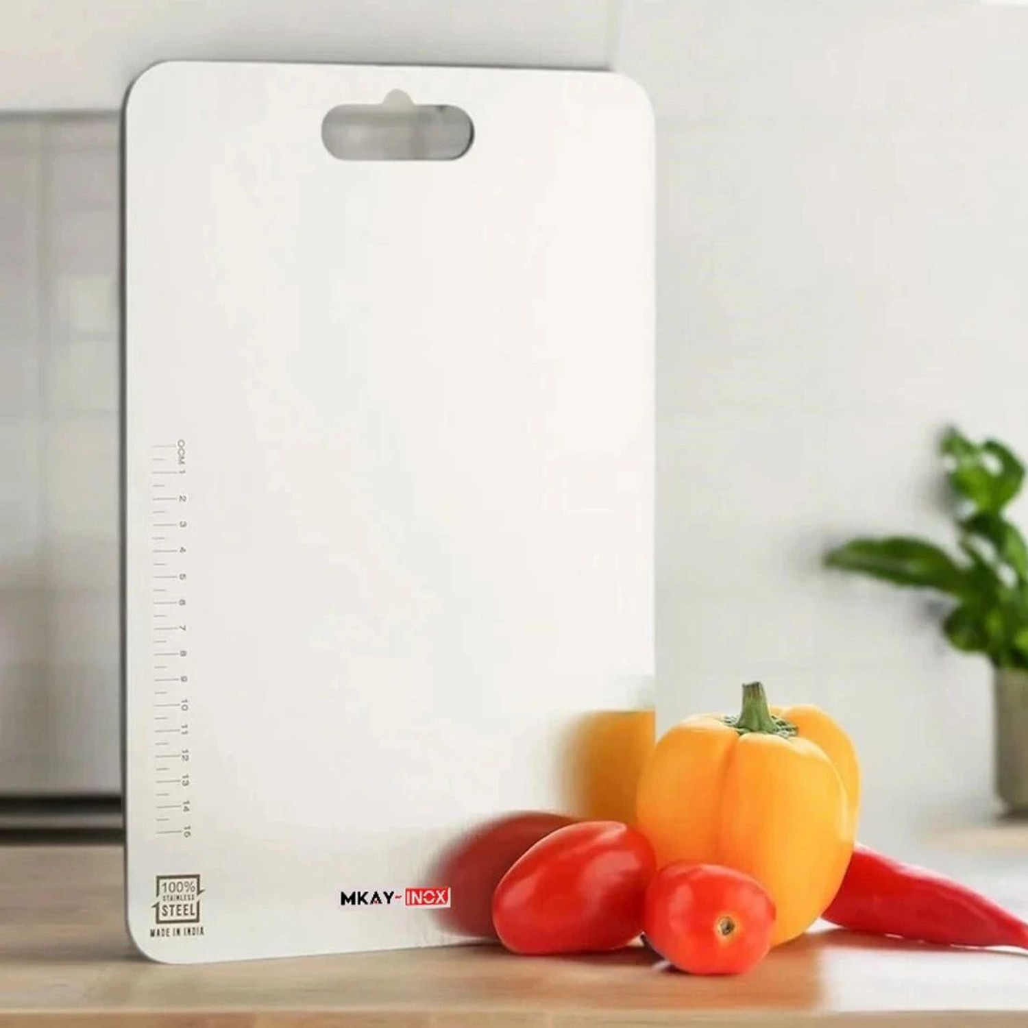 Image of MKAY INOX Steel chopping board |Stainless Steel Cutting Board Stainless Steel Cutting Board