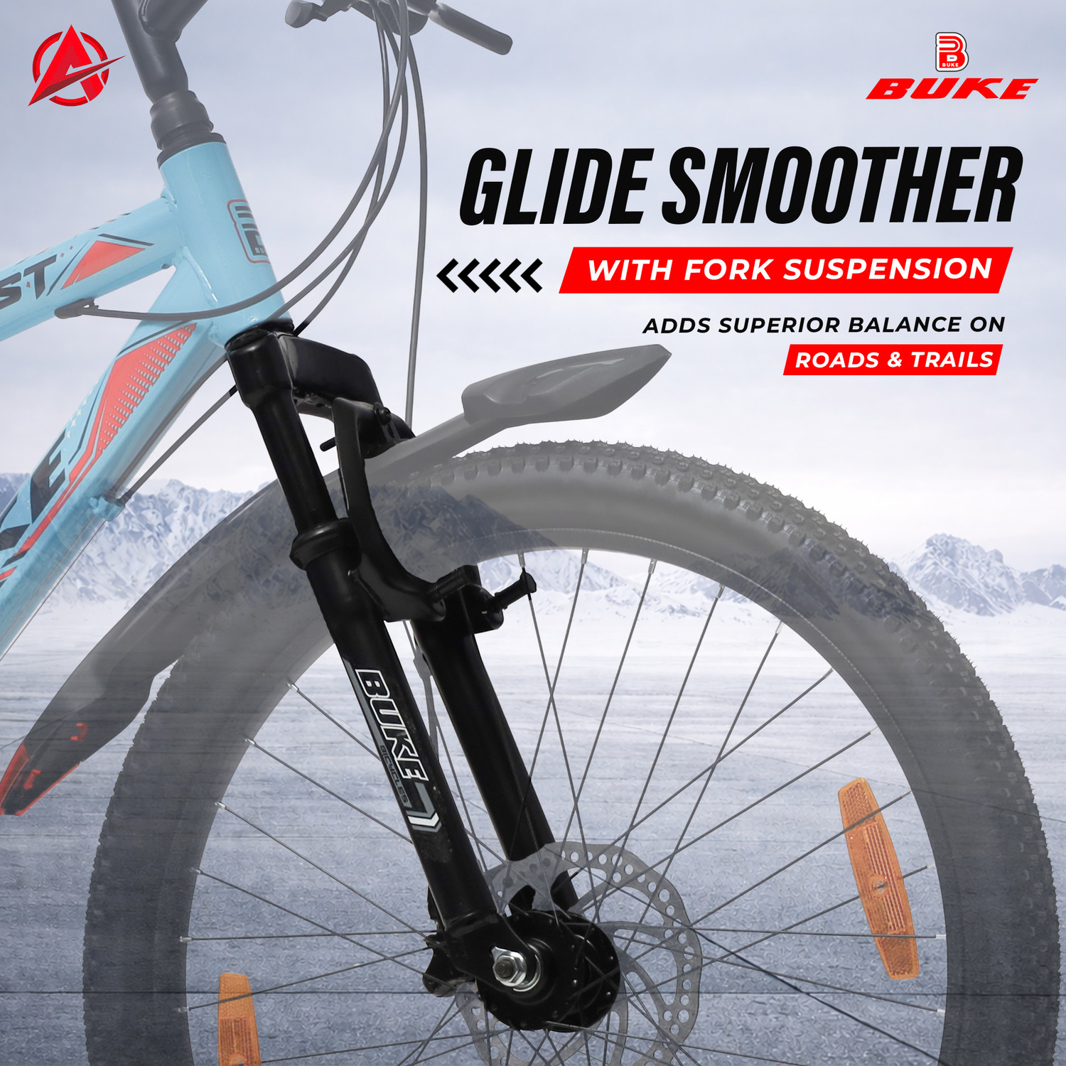 Image of AVON Thrust 24T Mountain Cycle, Dual Disc Brake, Front Suspension For Men 24 T (inch) Mountain Cycle