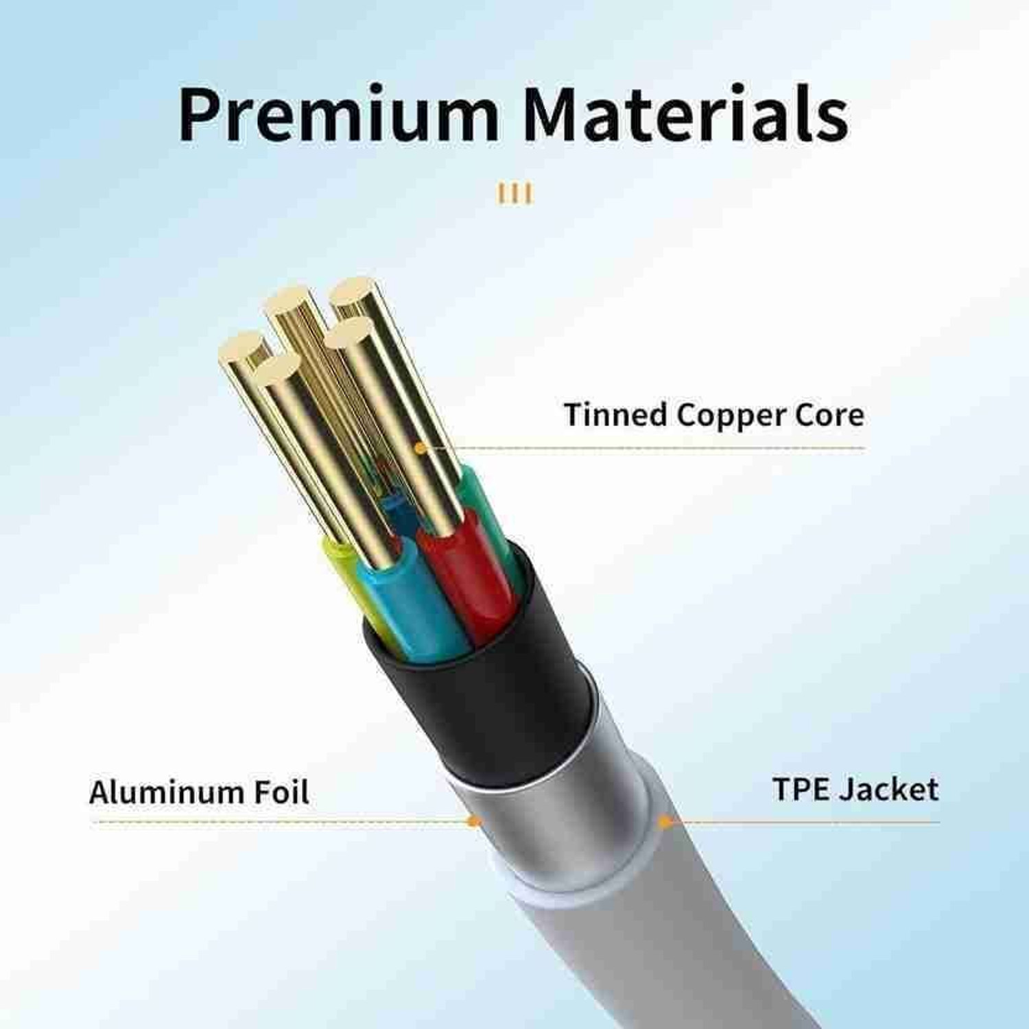 Image of vivo USB Type C Cable 4 A 1 m Copper 44W / 80W FlashCharge USB Type-C Data Cable | Fast Charging & High-Speed Data Transfer | Durable & Reliable