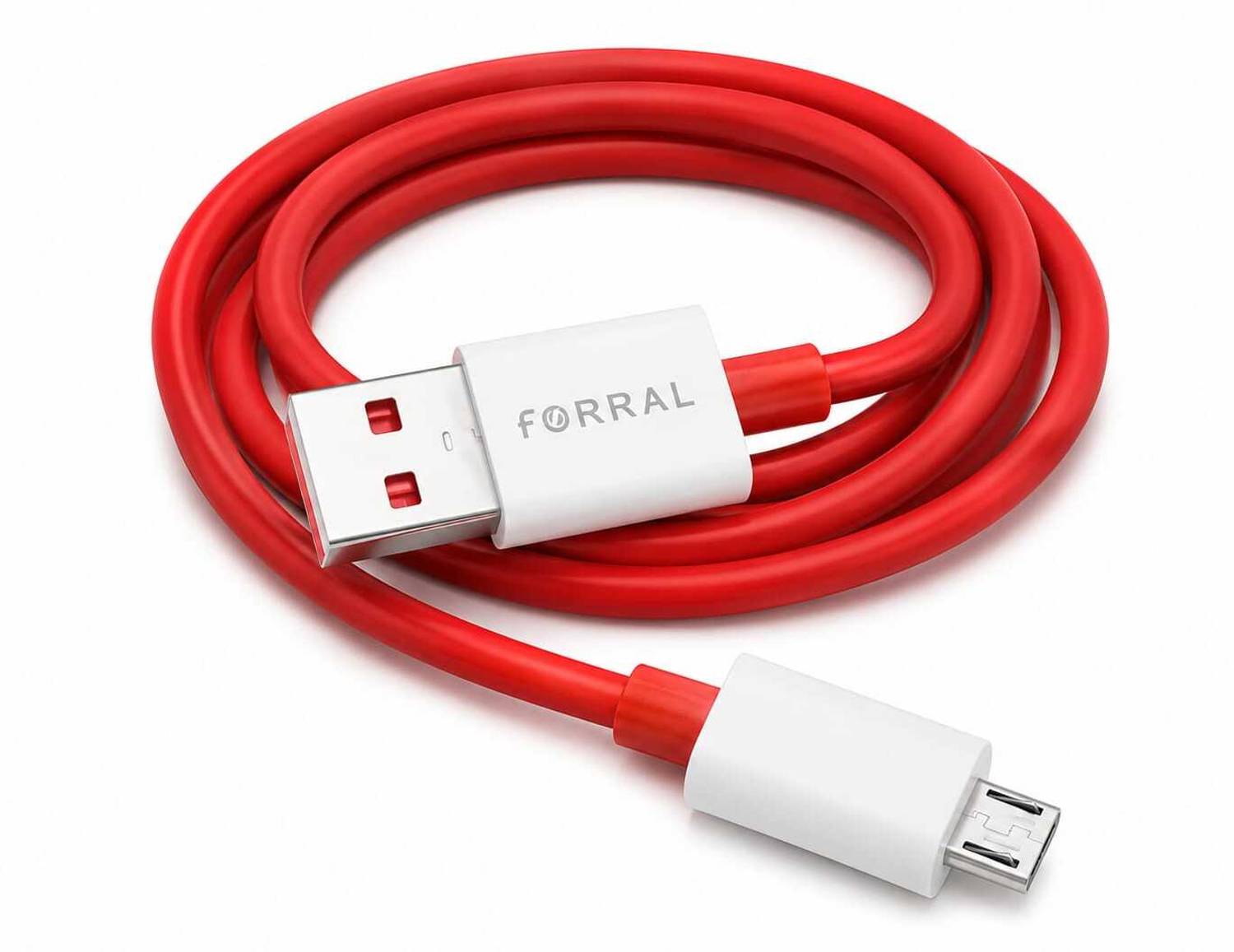 forral Micro USB Cable 1 m Micro USB Cable 1 m Micro USB Fast Charging Cable with 3.0A Output, 480Mbps Data Transfer, 1 m Micro USB Cable