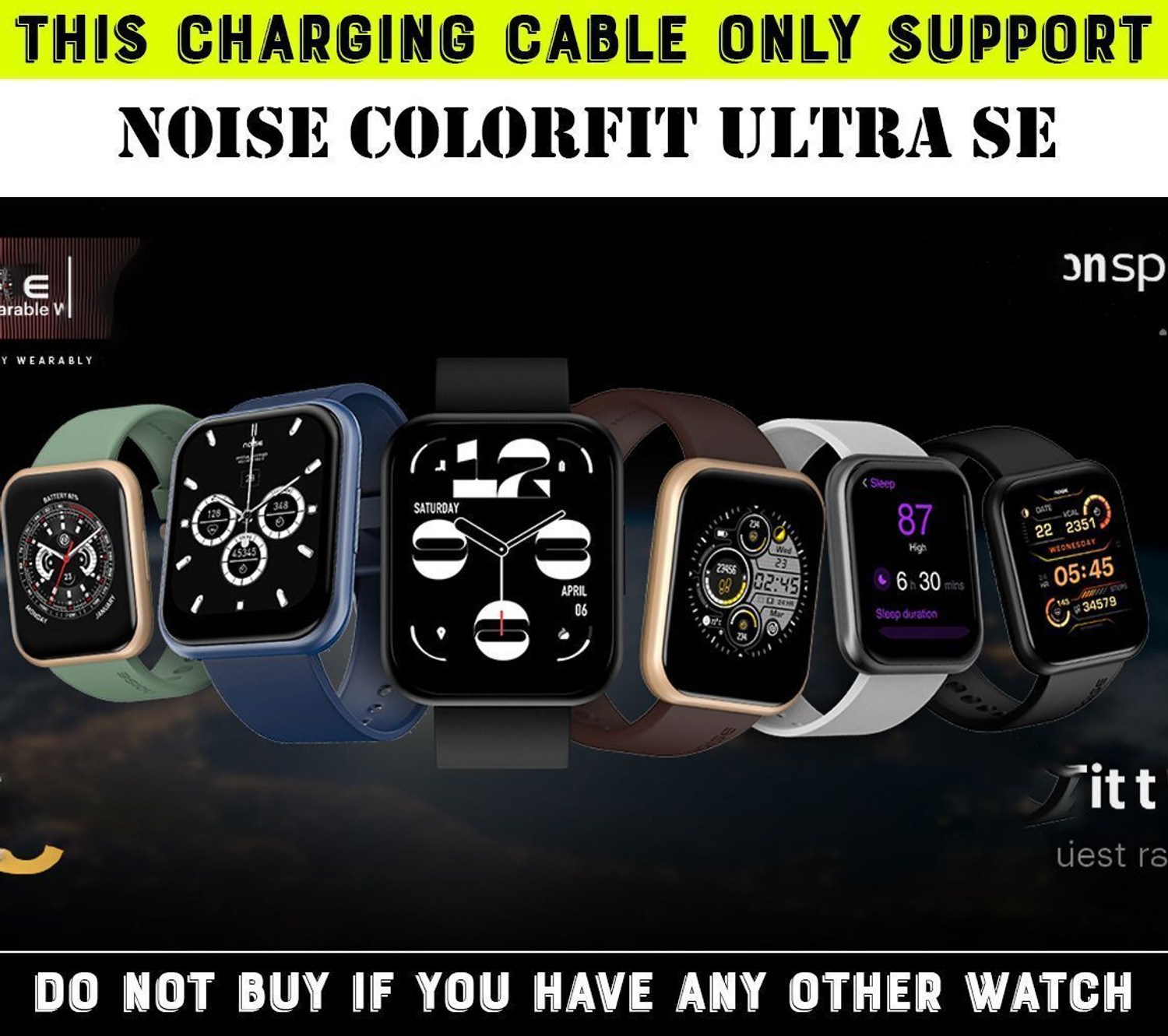 Image of HexaGear Magnetic Charging Cable 0.6 m Ultra SE Smart Watch