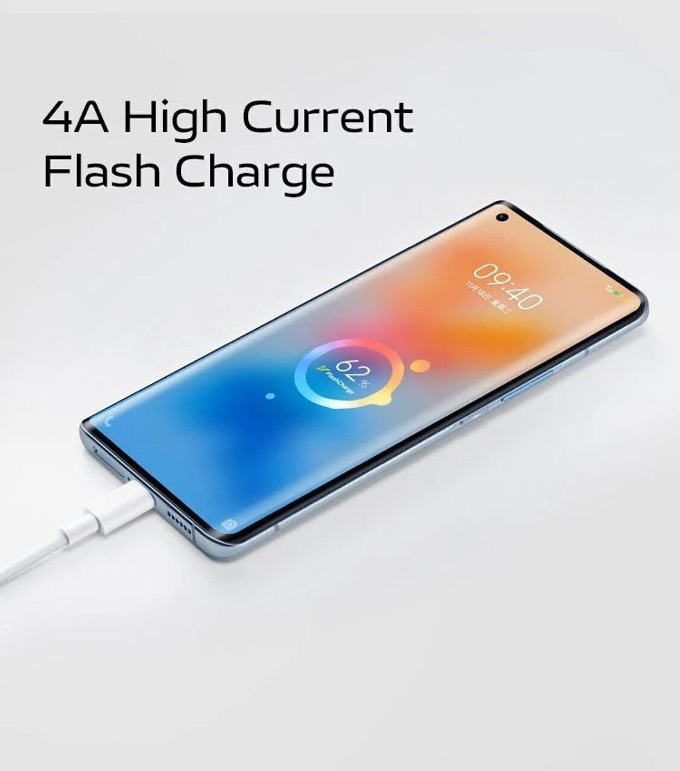 Image of vivo Type C 6 A 1.2 m Copper USB Type C Cable | Turbo Cable | Original Quality | Fast Charging + Data