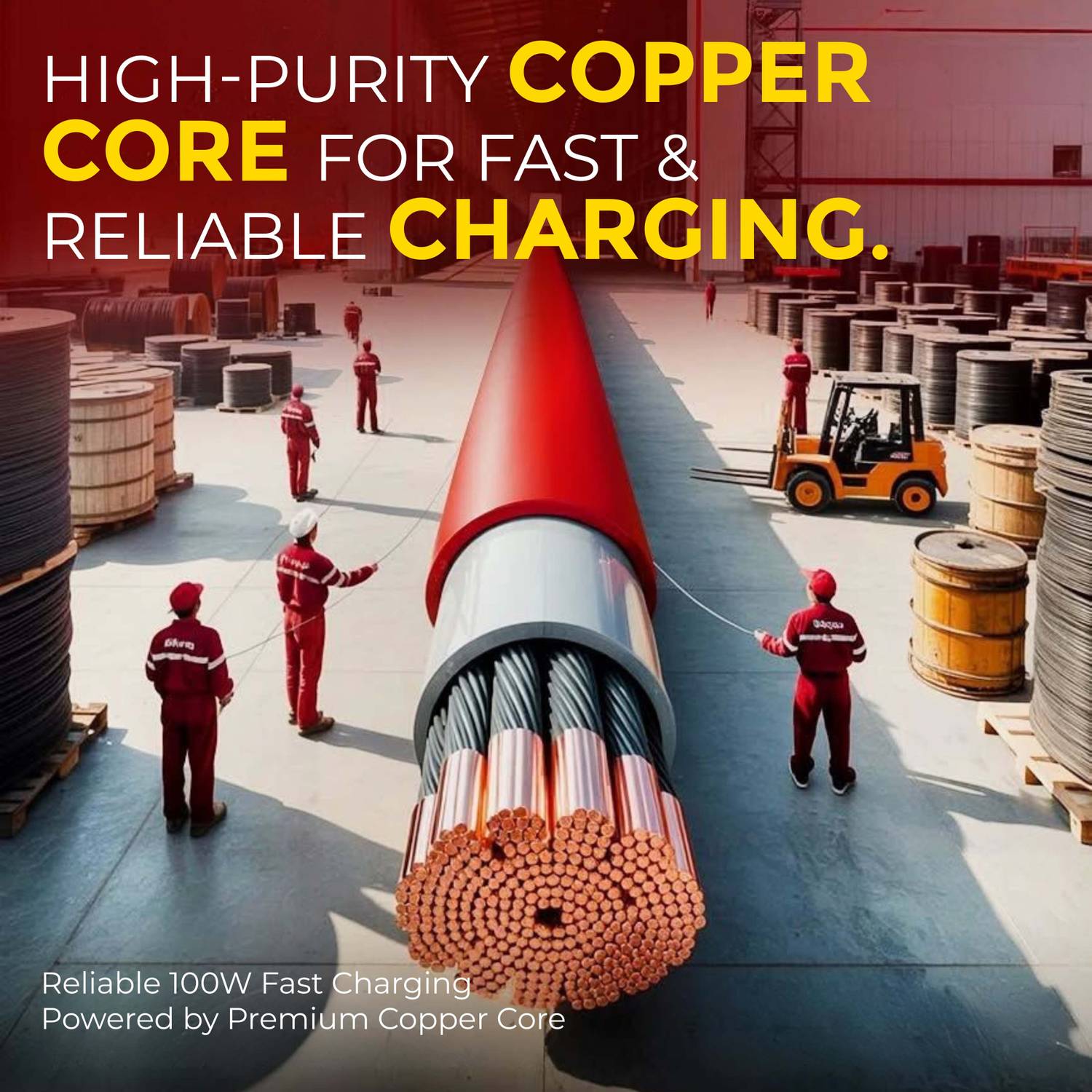 MAK USB Type C Cable 8 A 1 m Copper 80W Supervooc - Image 5