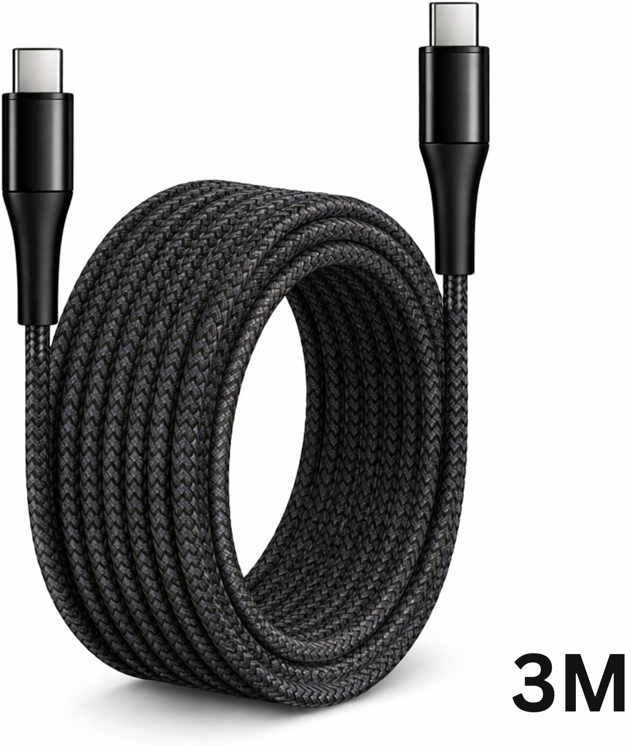 Image of Sulania Type C 3 m 100W Type C to Type C Nylon Braided 3 Meter E Mark Chip Datacable