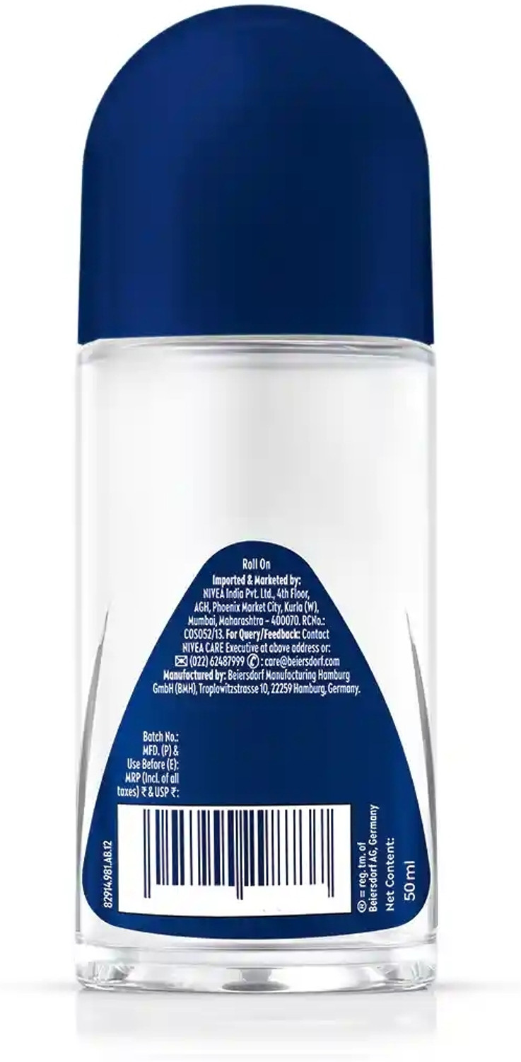 Image of Nivea Men DEEP IMPACT ROLL ON 50ML Deodorant Roll-on - For Men (100 ml, Pack of 2)
