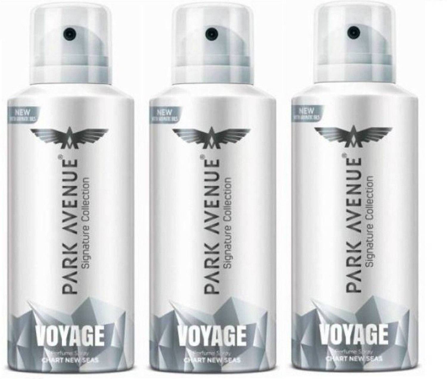 PARK AVENUE 3 Voyage Deo Deodorant Spray - For Men (450 ml, Pac