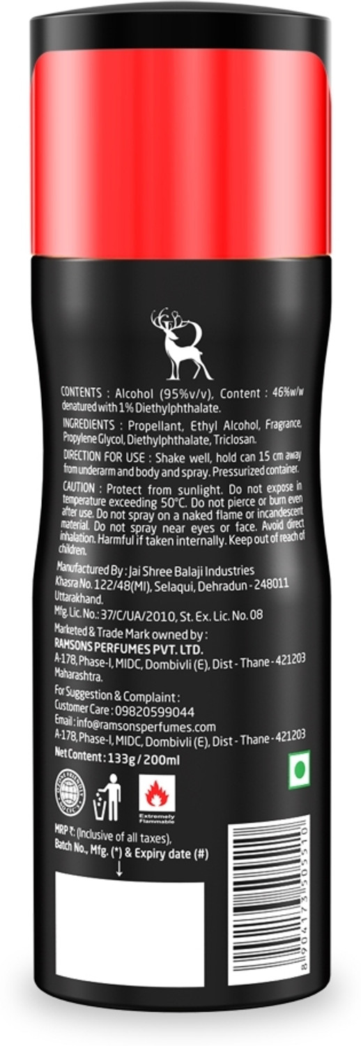 Image of RAMSONS Bravo Deodorant Spray - For Men