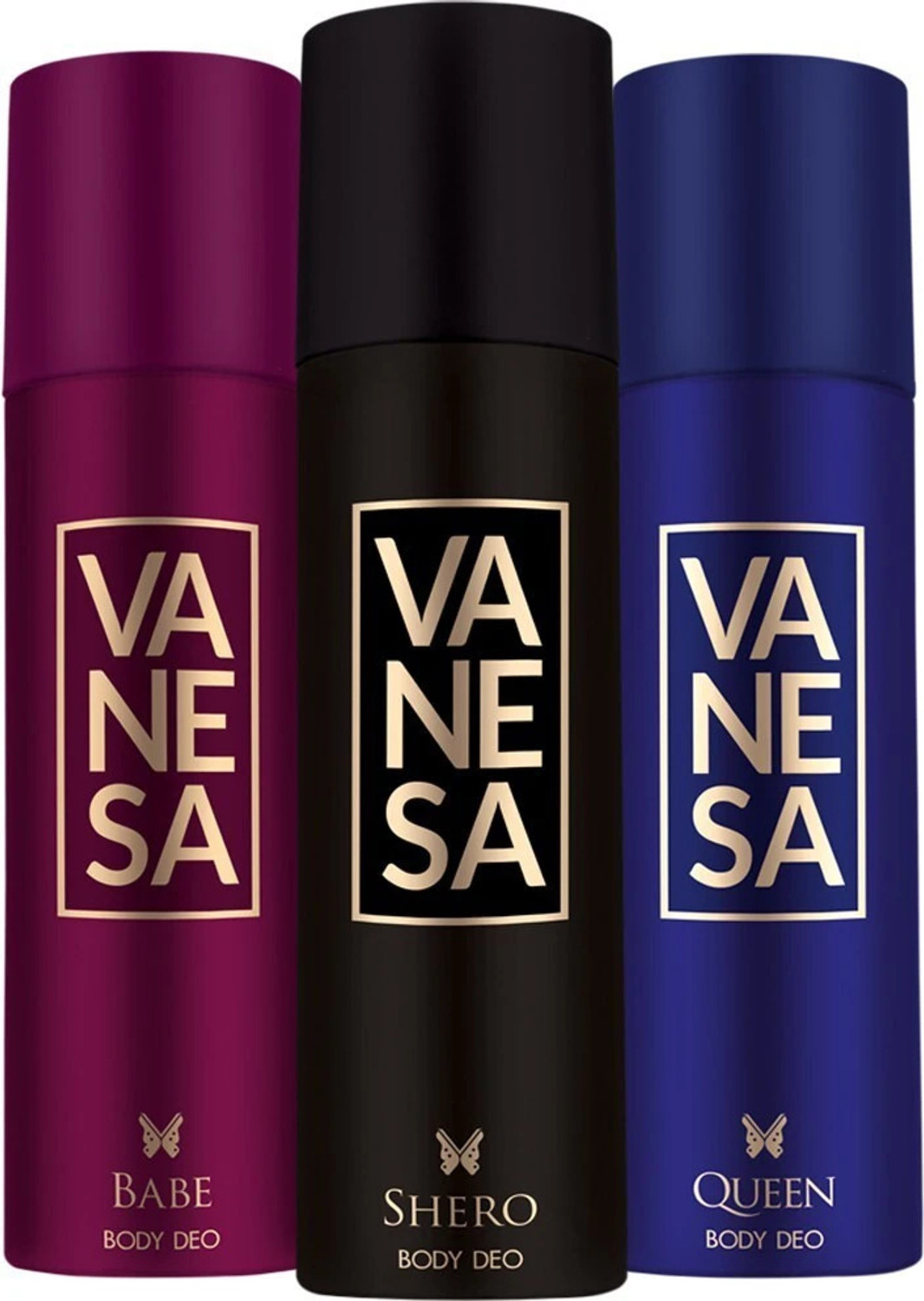 Image of VANESA Babe, Queen & Shero Combo (Pack of 3) Deodorant Spray - For Women