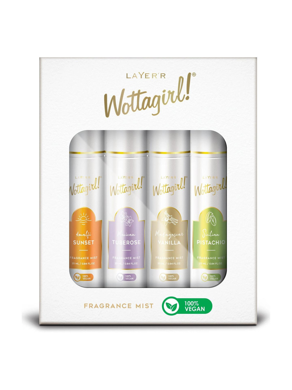 LAYER'R WOTTAGIRL VEGAN 25ML*4 Body Mist  -  For Women