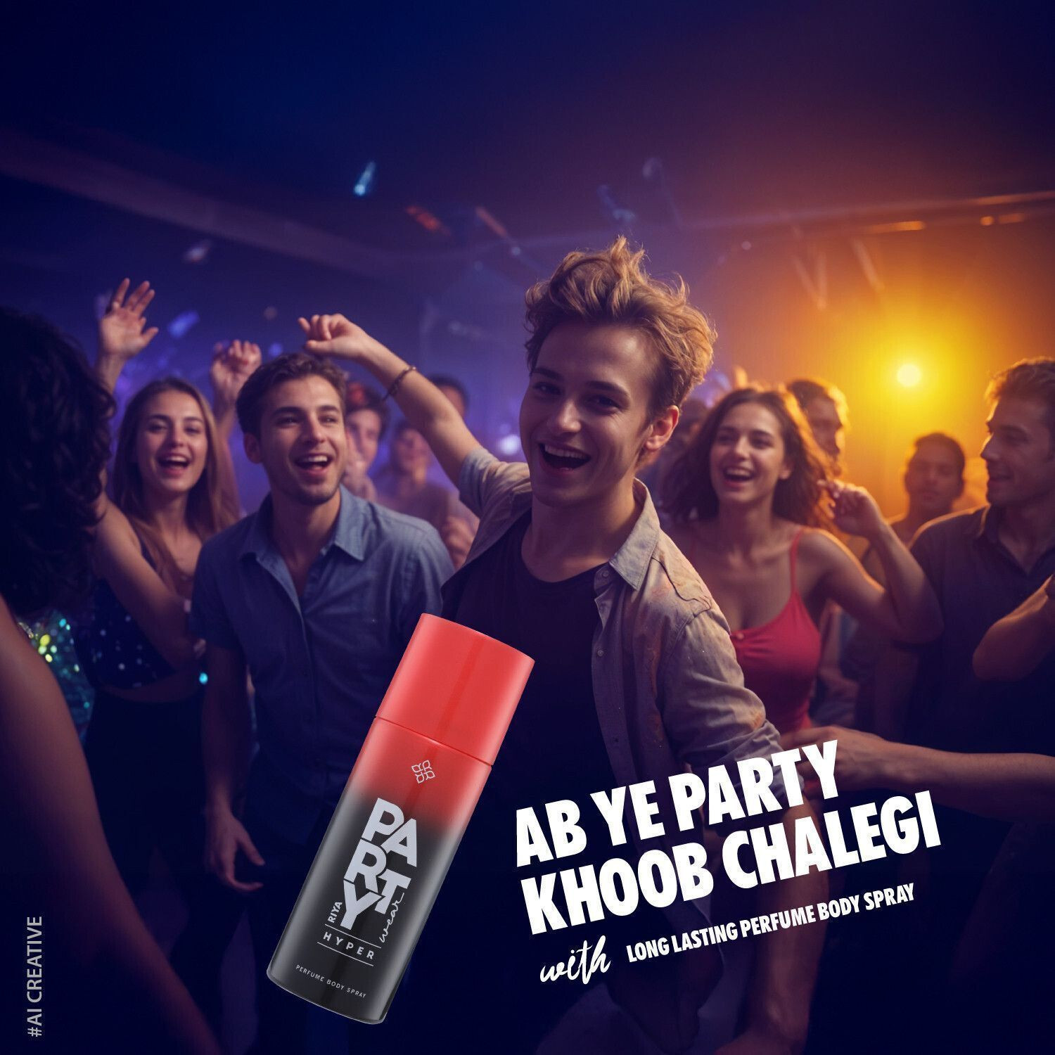 Image of RIYA Party Wear Hyper Deodorant | Deo Spray | 200 ml Each| Combo of 2 | Long-Lasting Perfume Body Spray - For Men