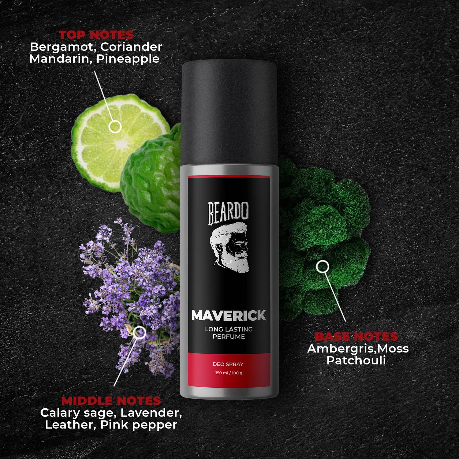 BEARDO Long Lasting Deo Sprays Combo 150ml - Image 5