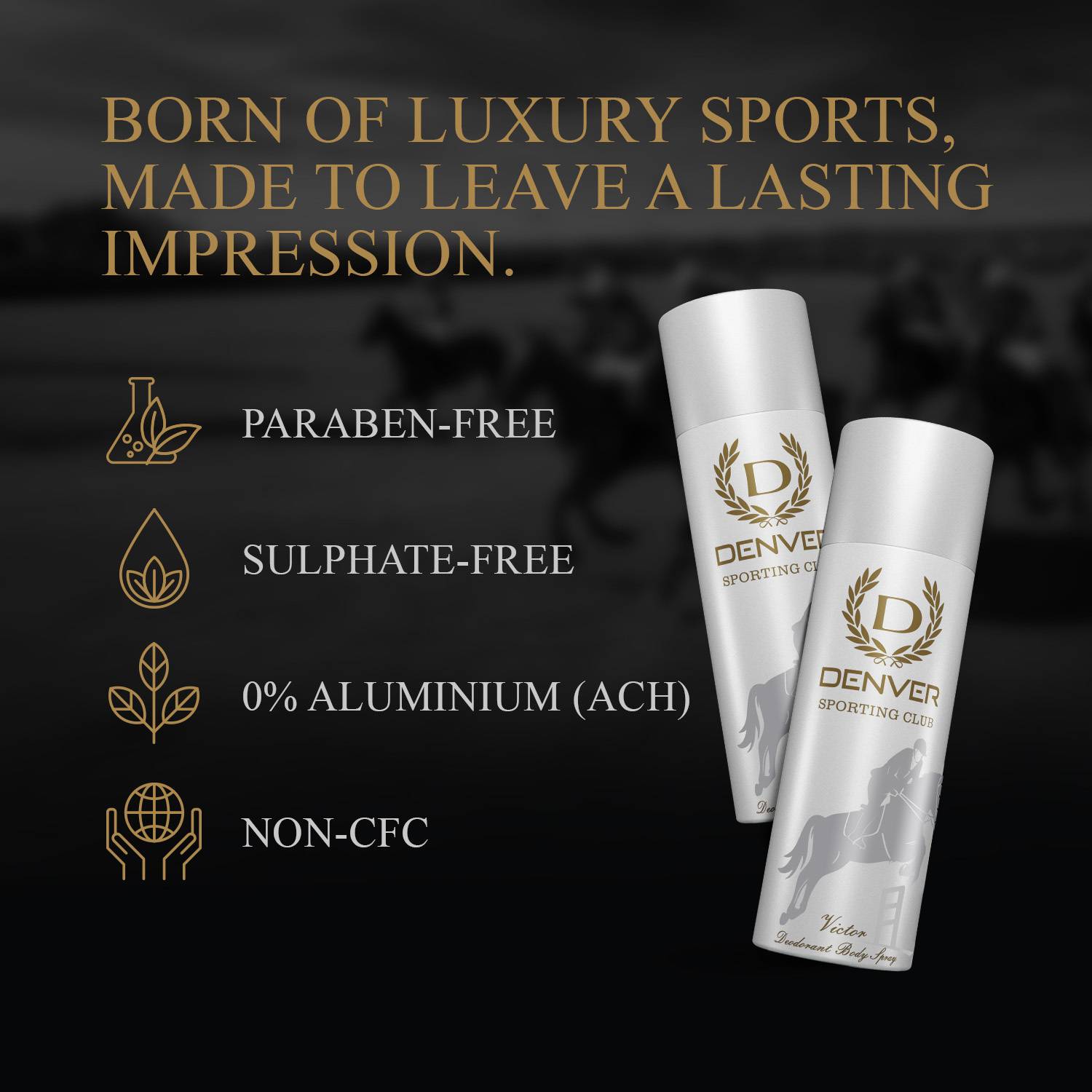 DENVER Imperial & Sporting Club Deodorant Spray 150ml - Image 5