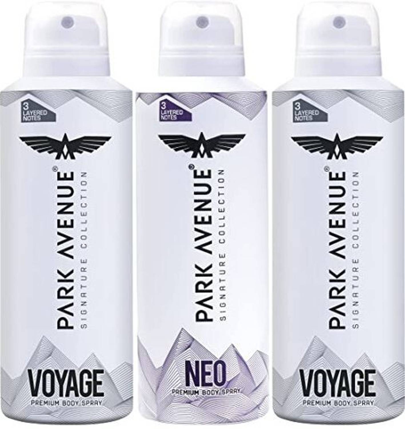 PARK AVENUE VOYAGE AND NEO BODY SPRAY PACK OF 3 Body Spray - Fo