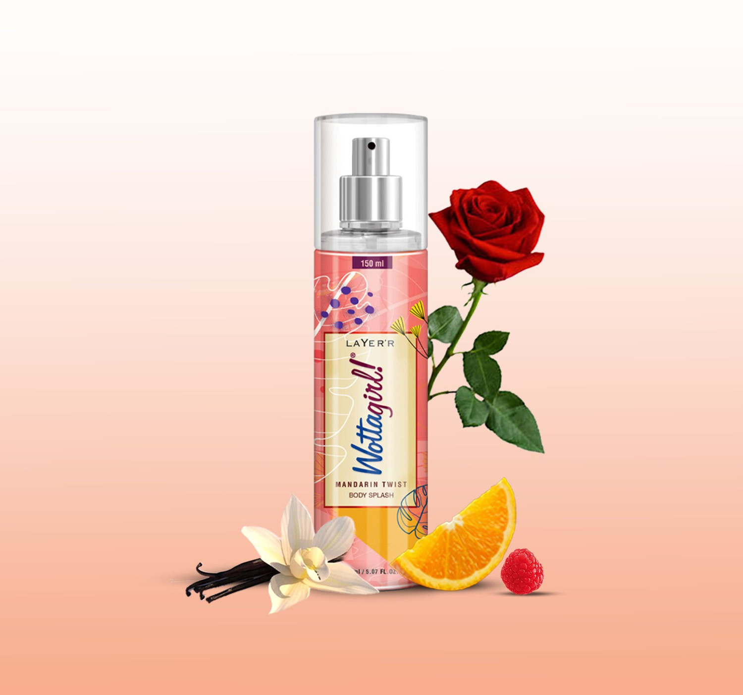 Image of LAYER'R Wottagirl! MANDARIN TWIST Perfume Body Spray - For Women