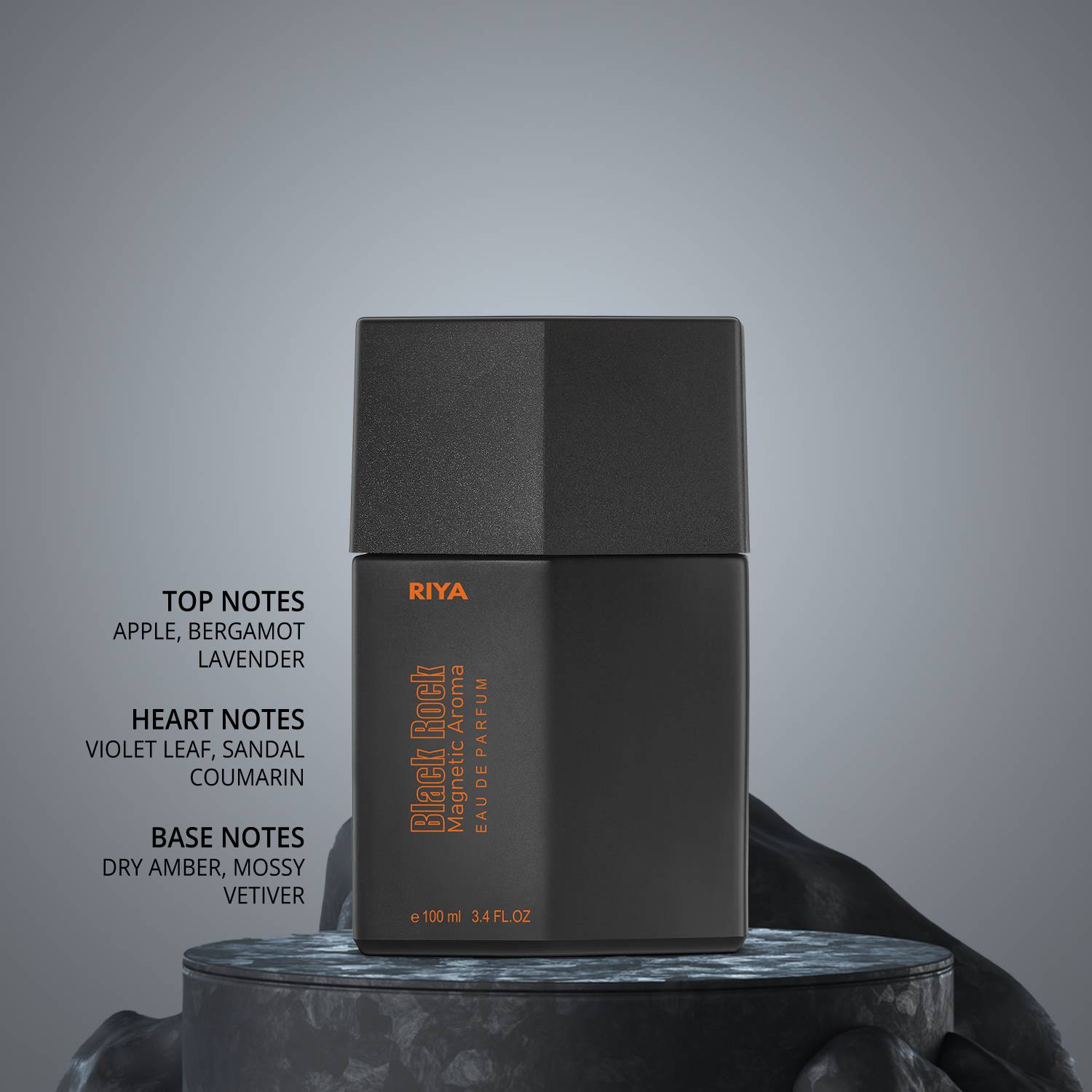 RIYA BLACK ROCK Magnetic Aroma Perfume 100 ml - Image 2
