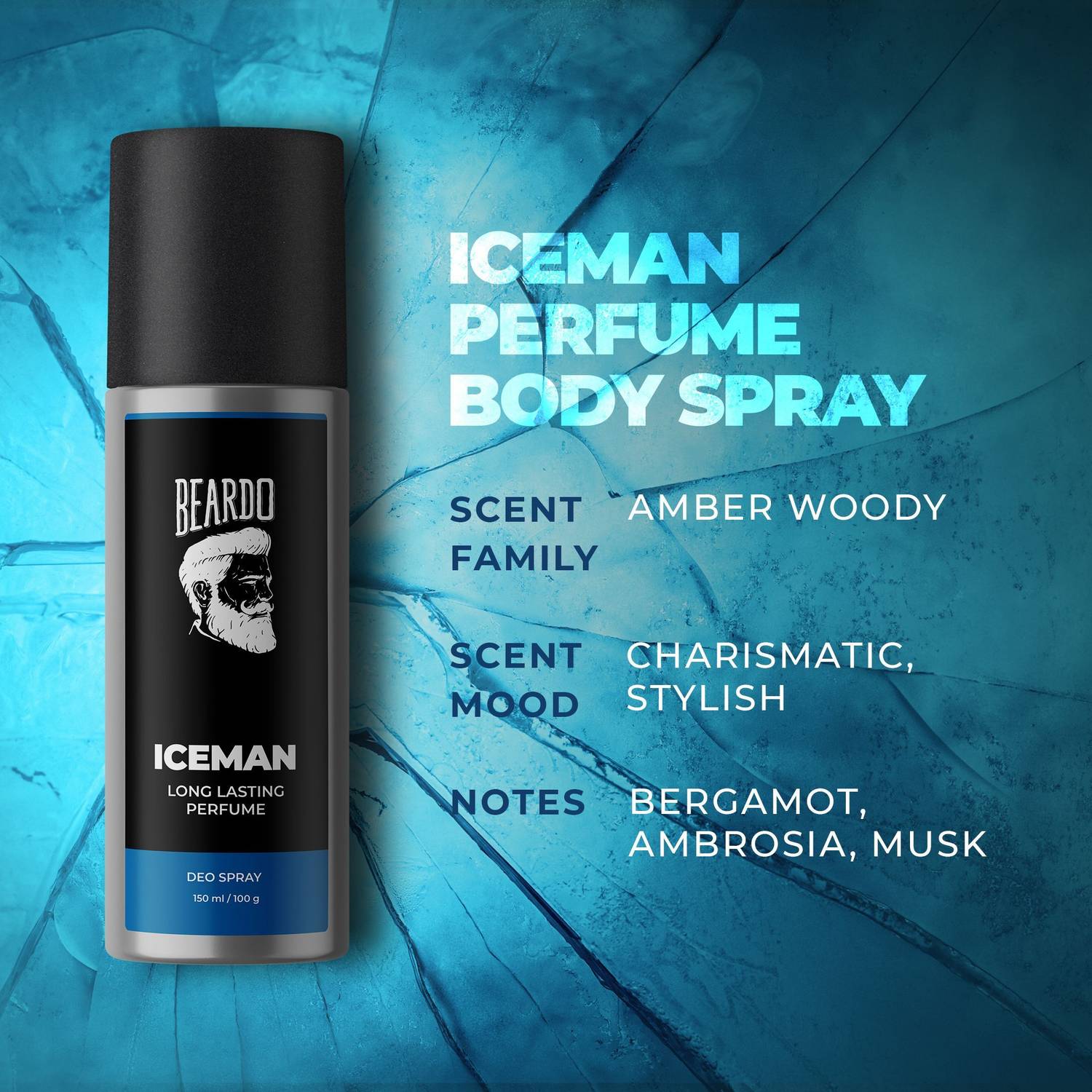 BEARDO Long Lasting Deo Sprays Combo 150ml - Image 4