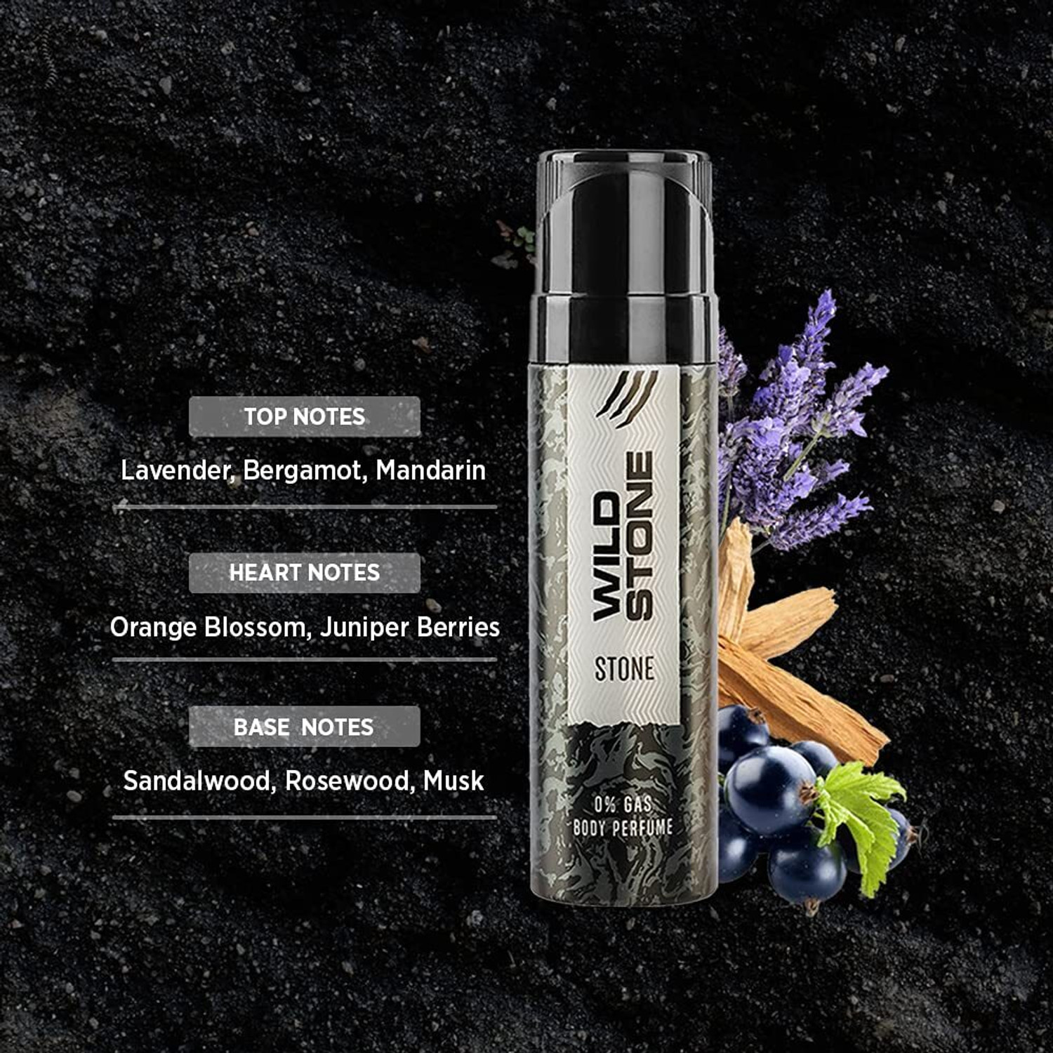 Image of Wild Stone Stone and Bronze Perfume Body Spray - For Men (240 ml, Pack of 2)