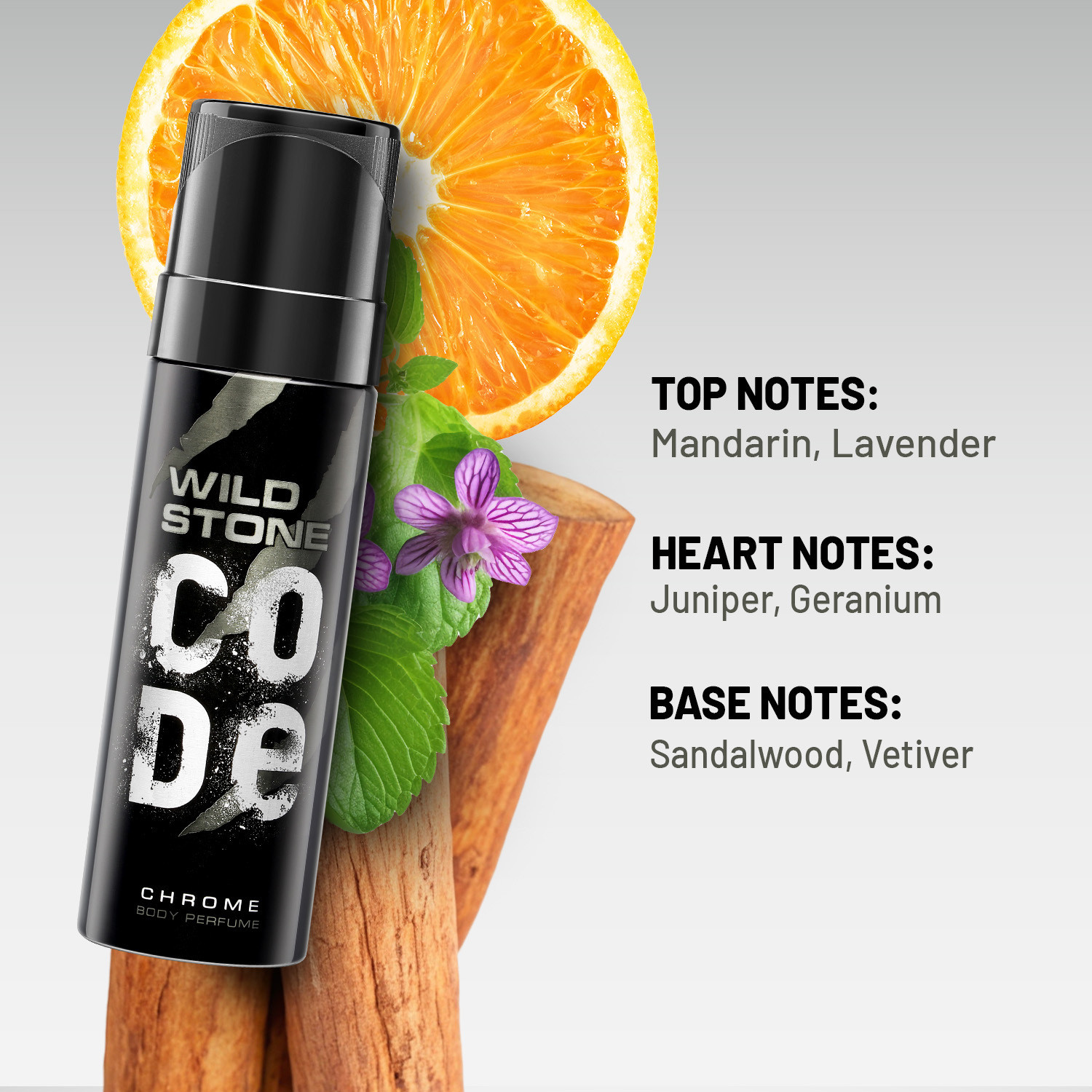 Image of Wild Stone CODE Chrome & Copper (150 ml each) Perfume Body Spray - For Men